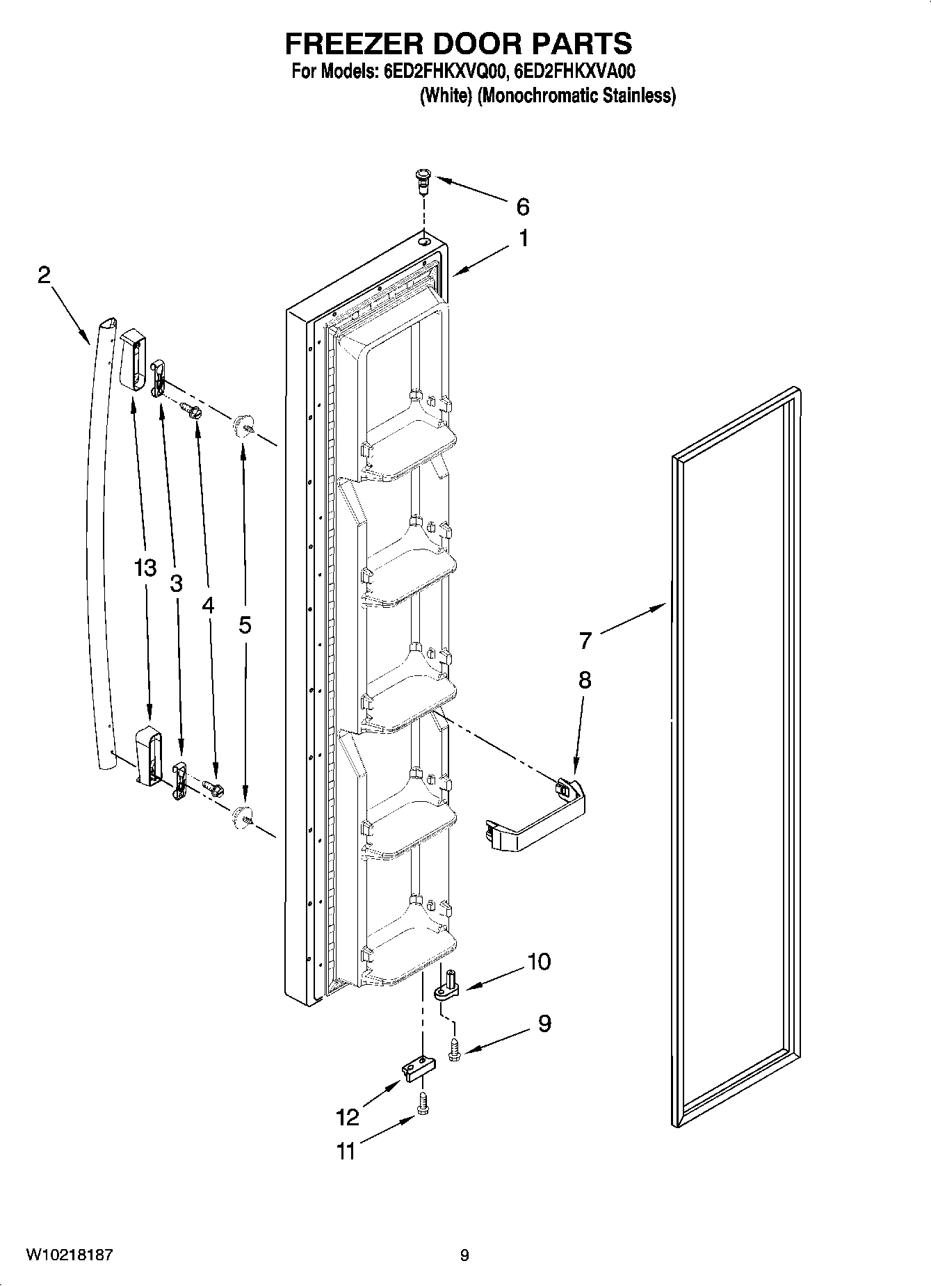 07 - FREEZER DOOR PARTS