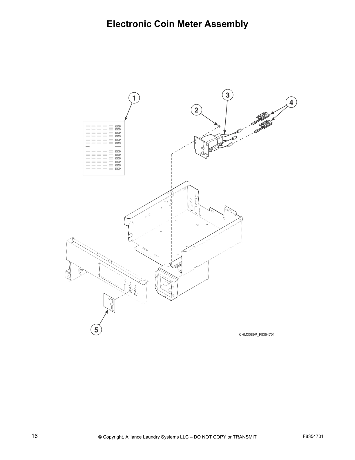 Electronic Coin Meter Assembly