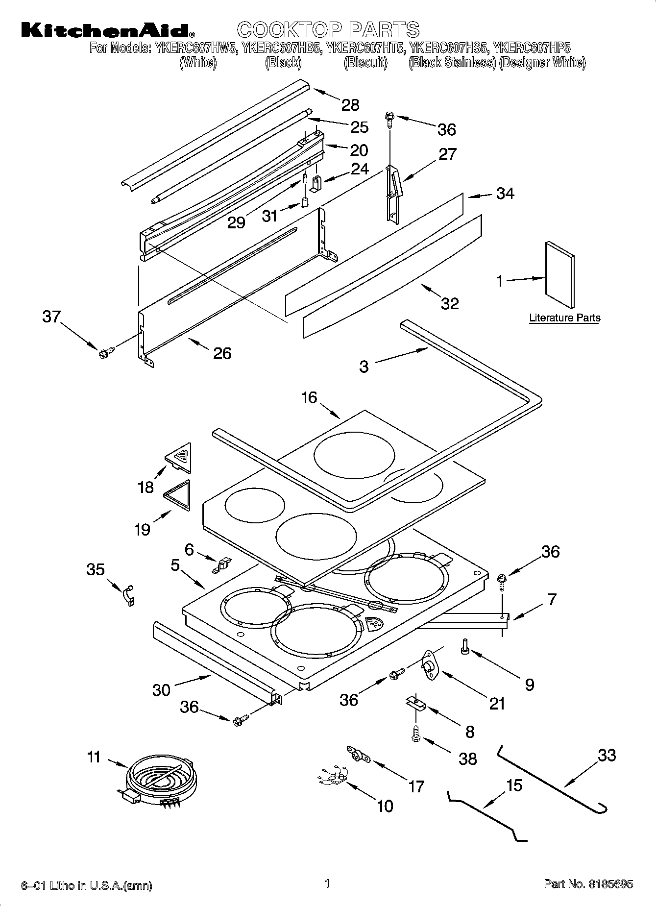 01 - COOKTOP PARTS