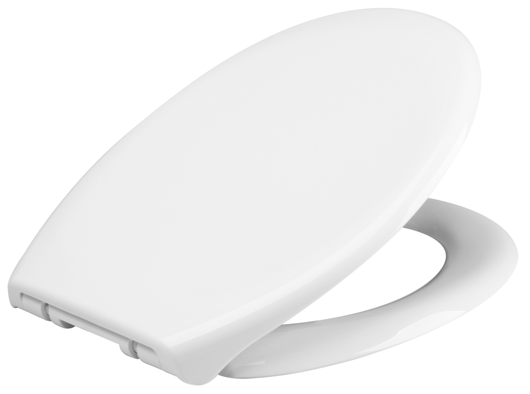 evekare Night glow toilet seat Plastic White Elongated Soft Close Toilet  Seat in the Toilet Seats department at