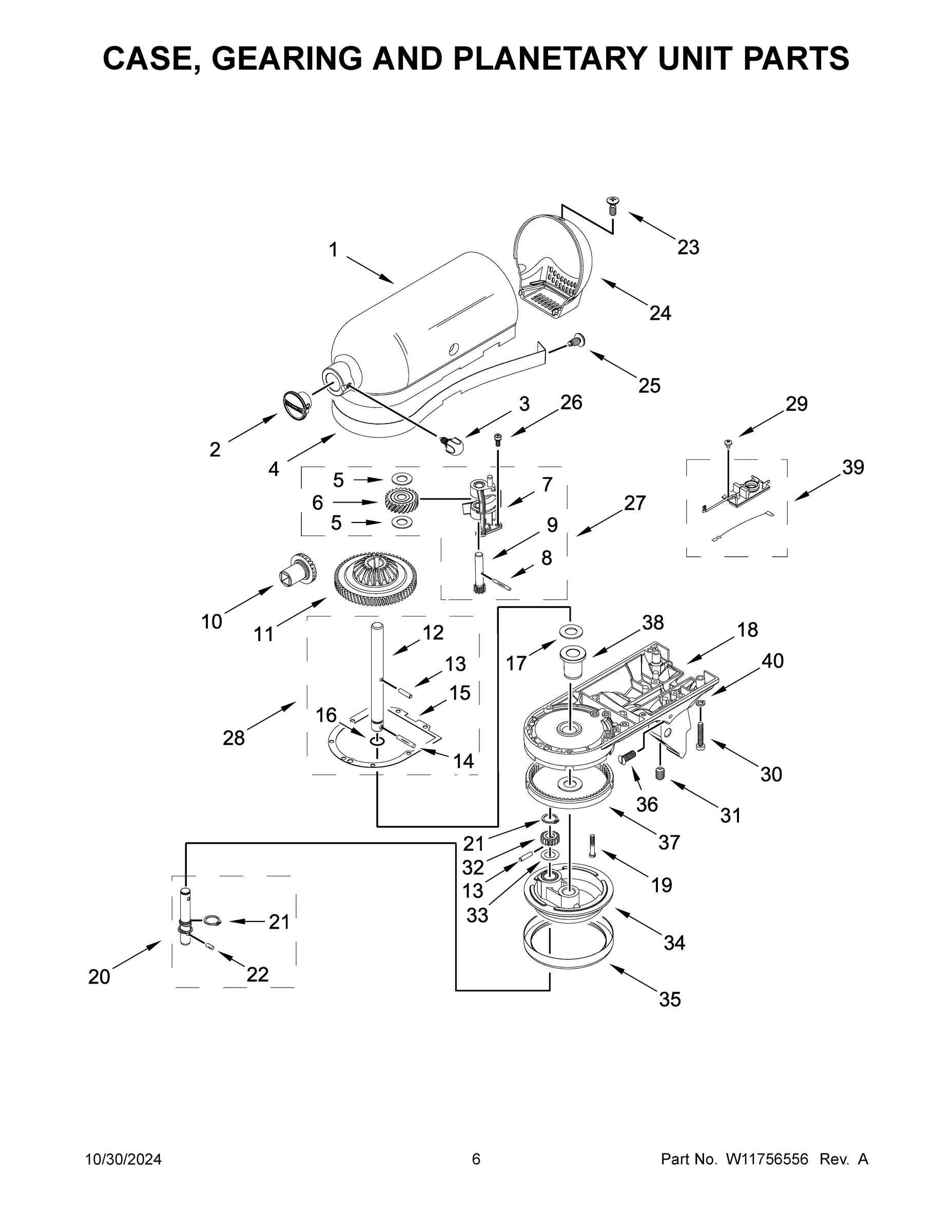 04 - CASE, GEARING AND PLANETARY UNIT PARTS