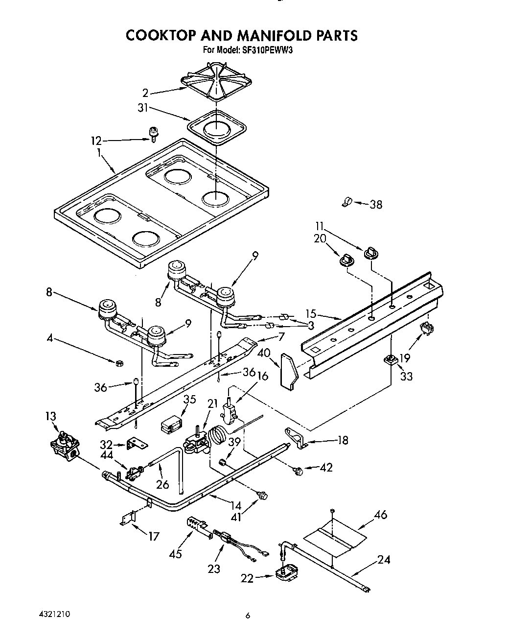05 - COOKTOP AND MANIFOLD, LIT/OPTIONAL