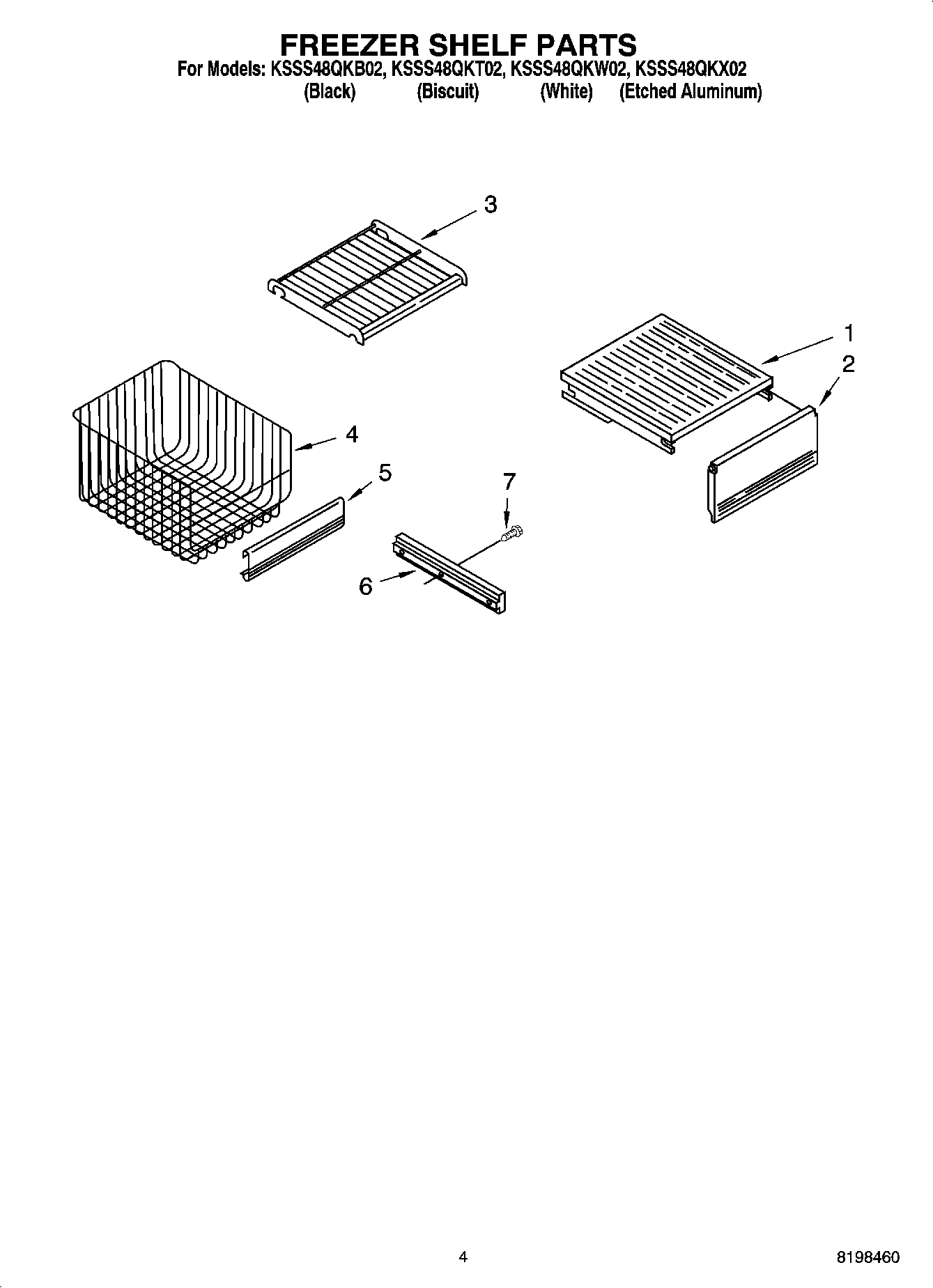 03 - FREEZER SHELF PARTS