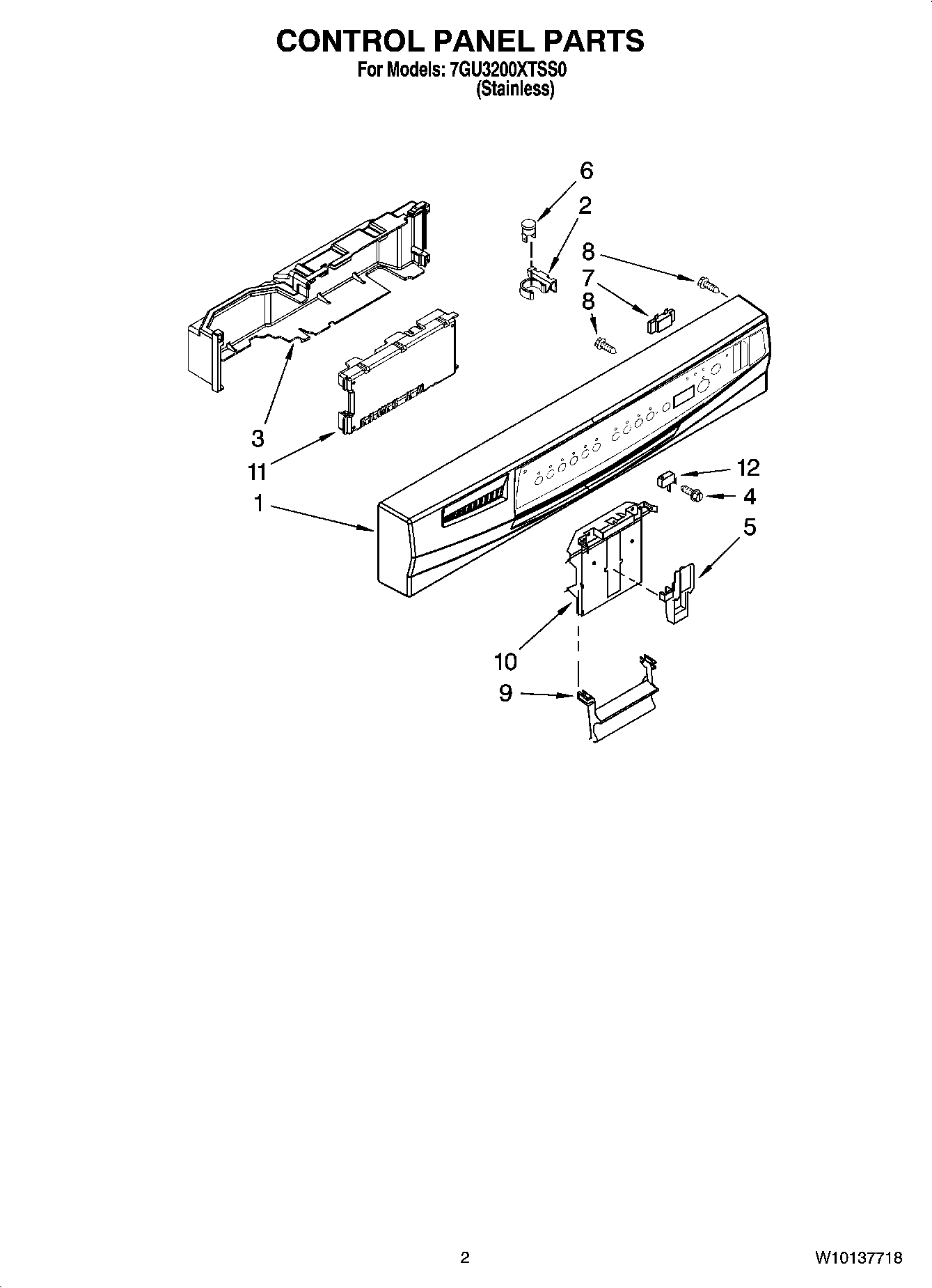 02 - CONTROL PANEL PARTS
