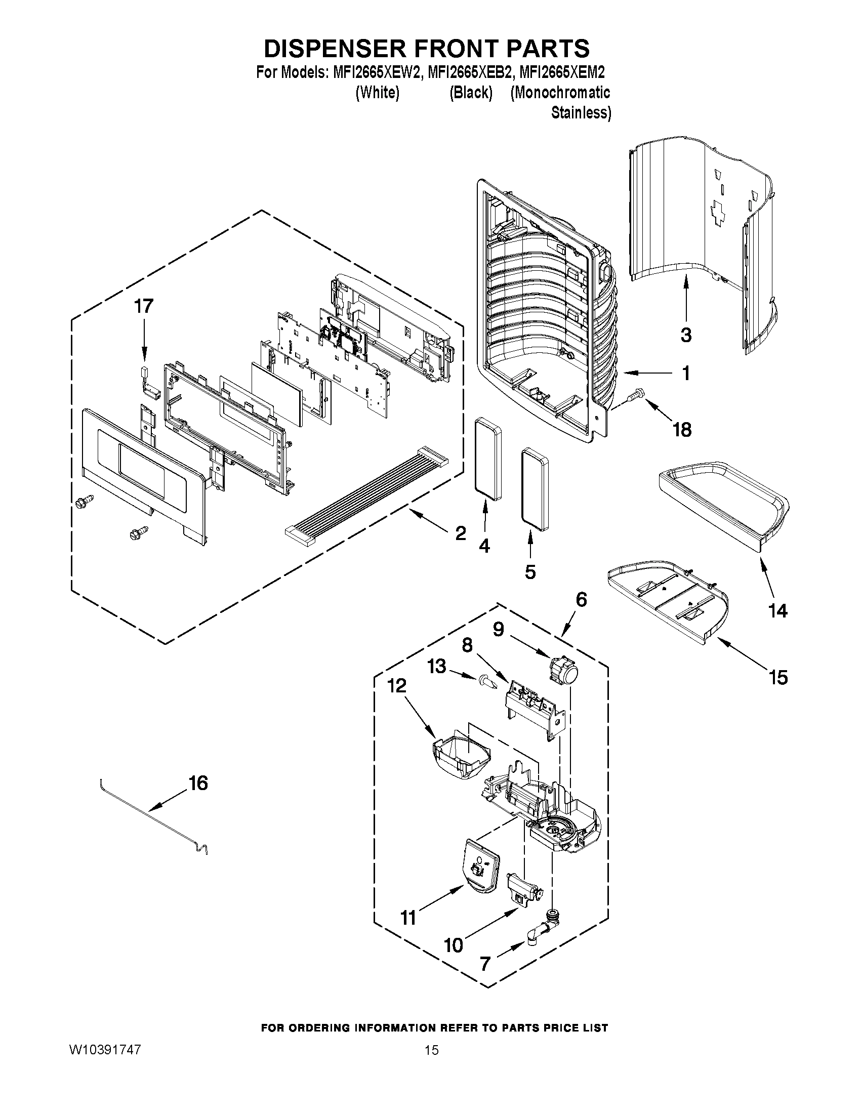 08 - DISPENSER FRONT PARTS