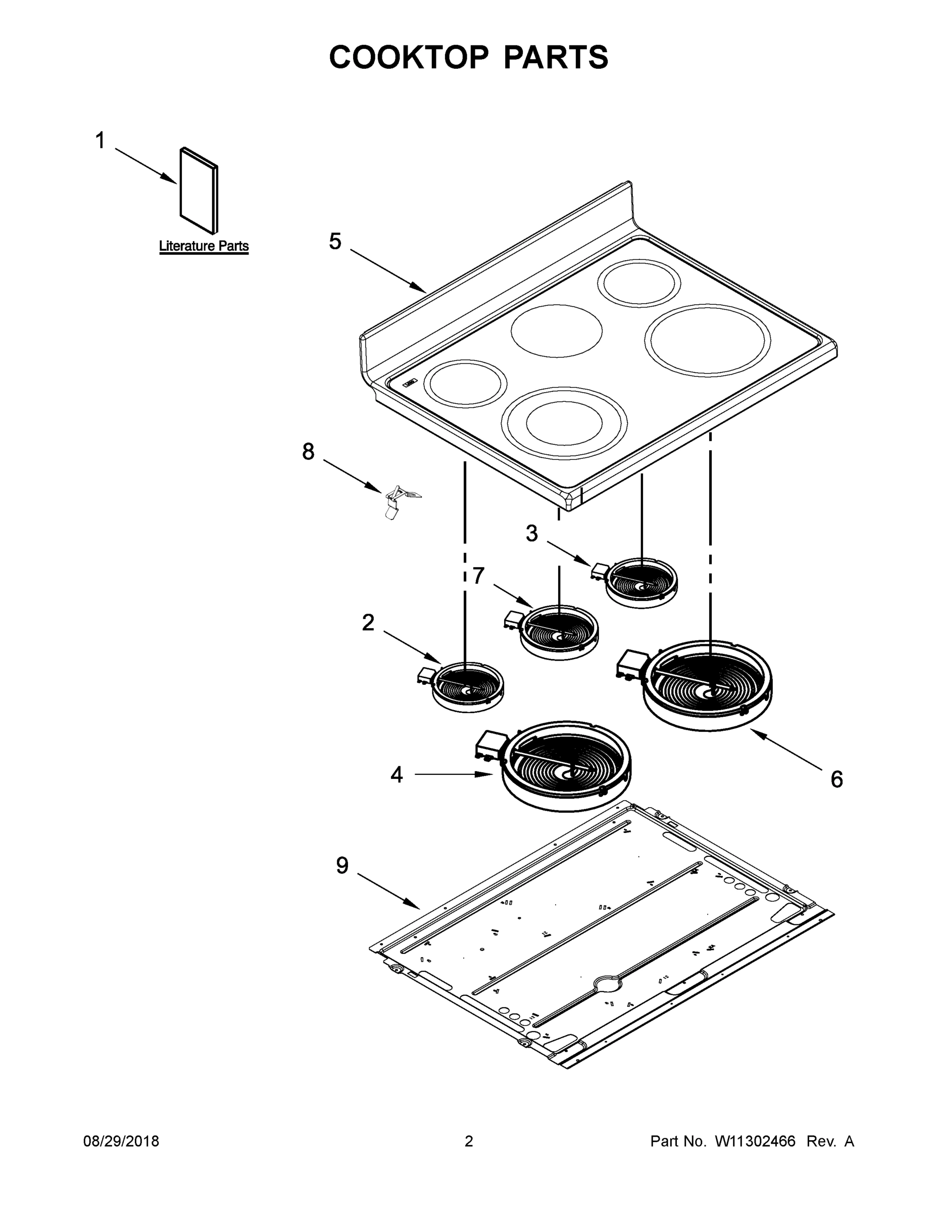 02 - COOKTOP PARTS