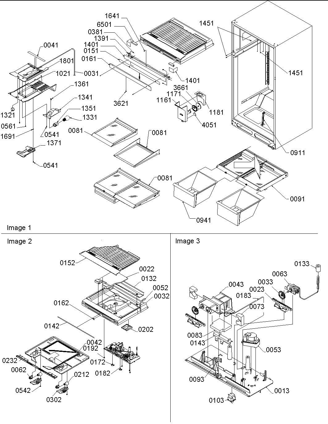 07 - Interior, Drain Block & Control Assy