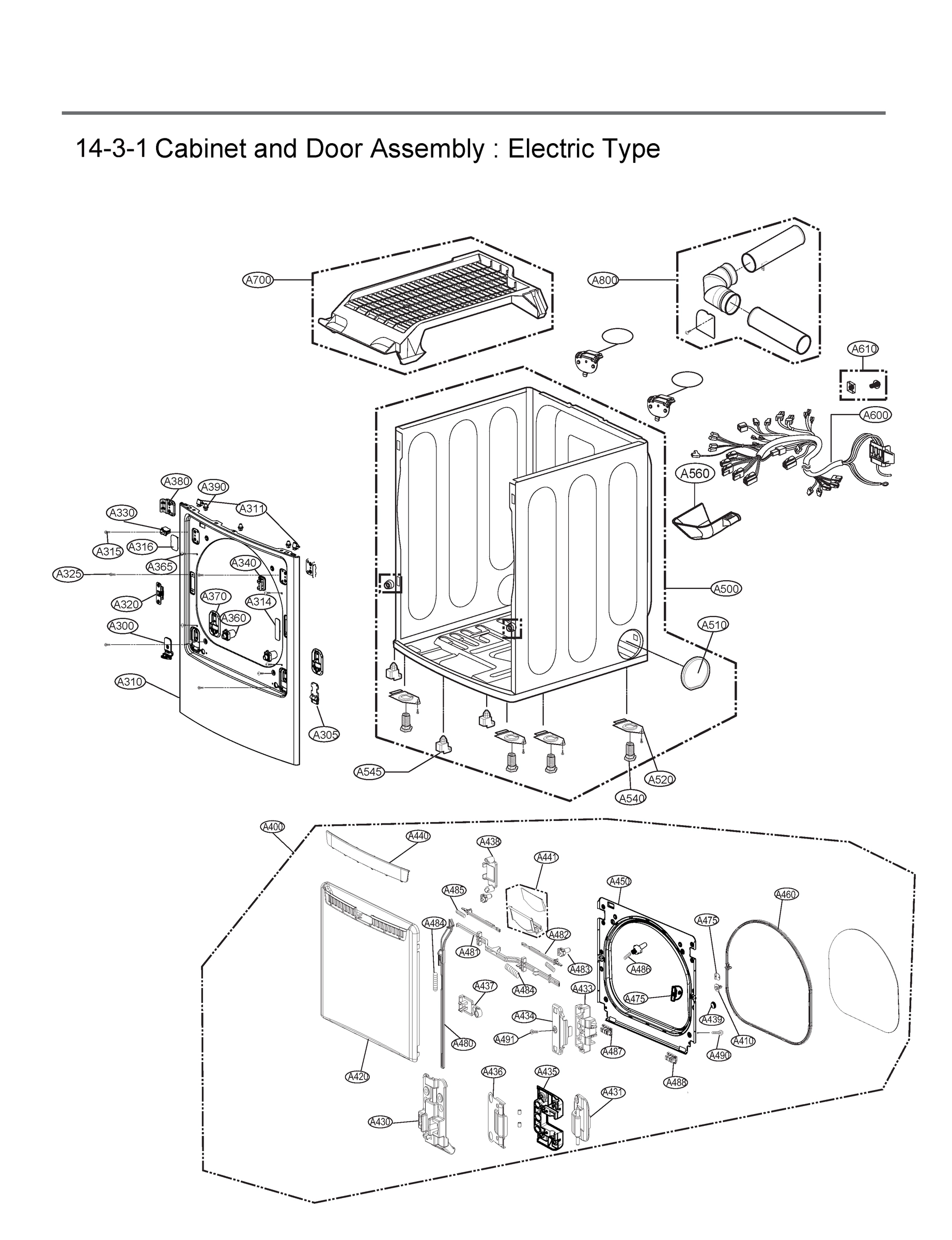 CABINET AND DOOR ASSEMBLY