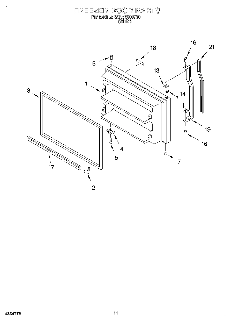 06 - FREEZER DOOR, LIT/OPTIONAL