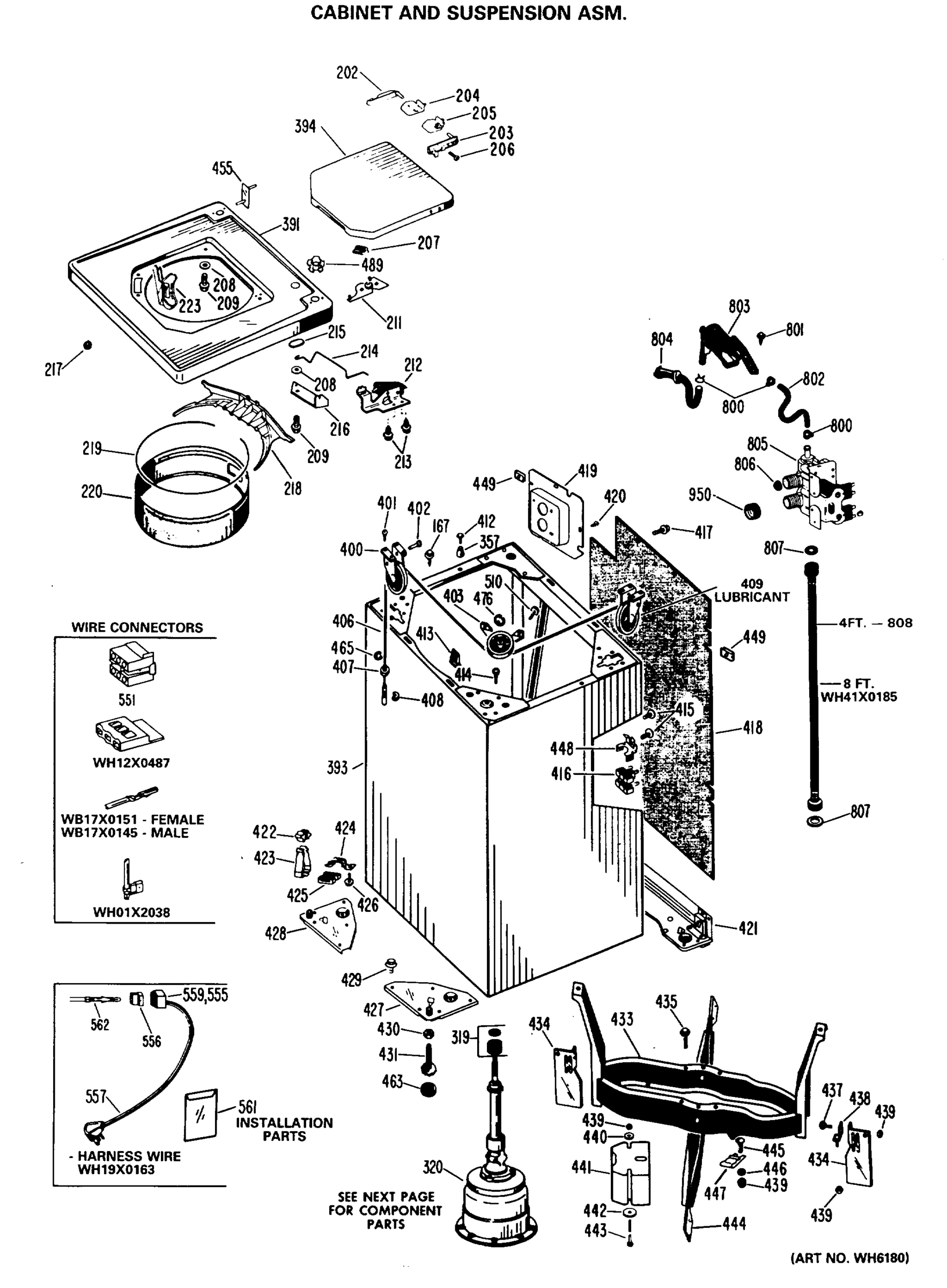 CABINET AND SUSPENSION ASM.