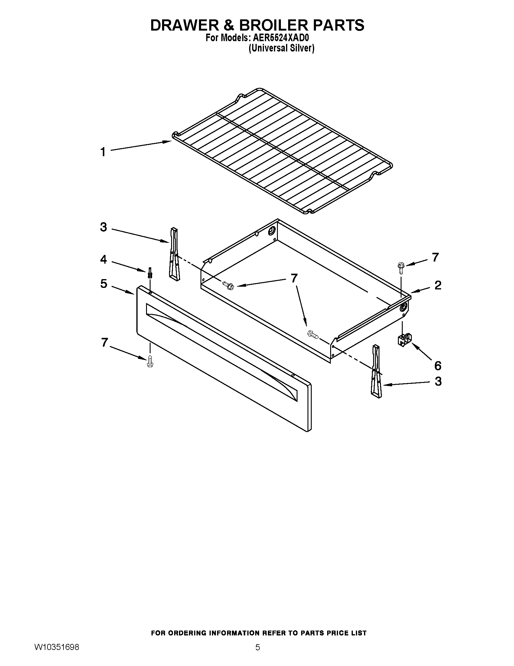 04 - DRAWER & BROILER PARTS