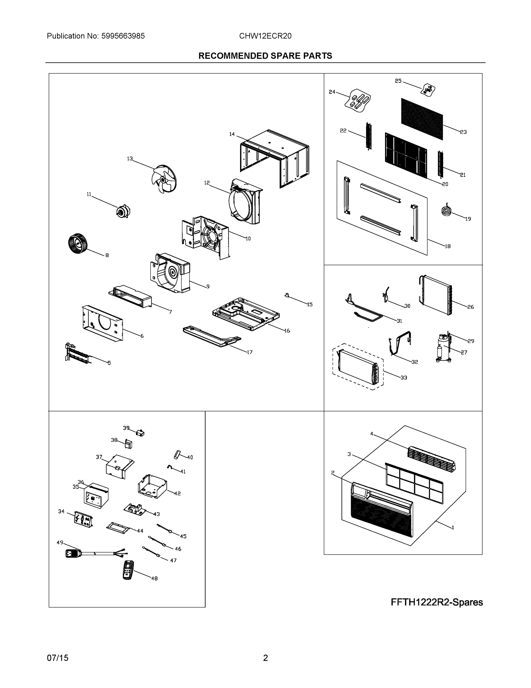 02 - RECOMMENDED SPARE PARTS