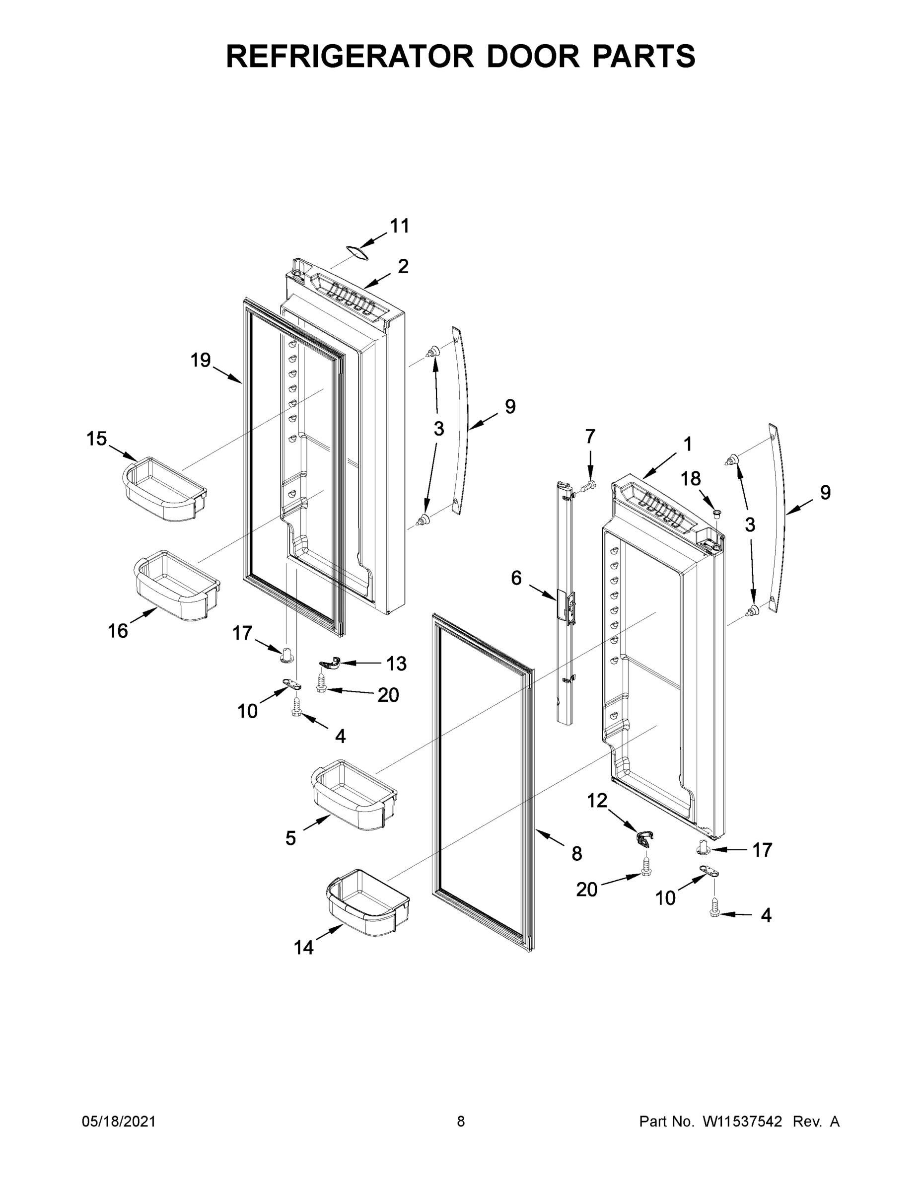 05 - REFRIGERATOR DOOR PARTS