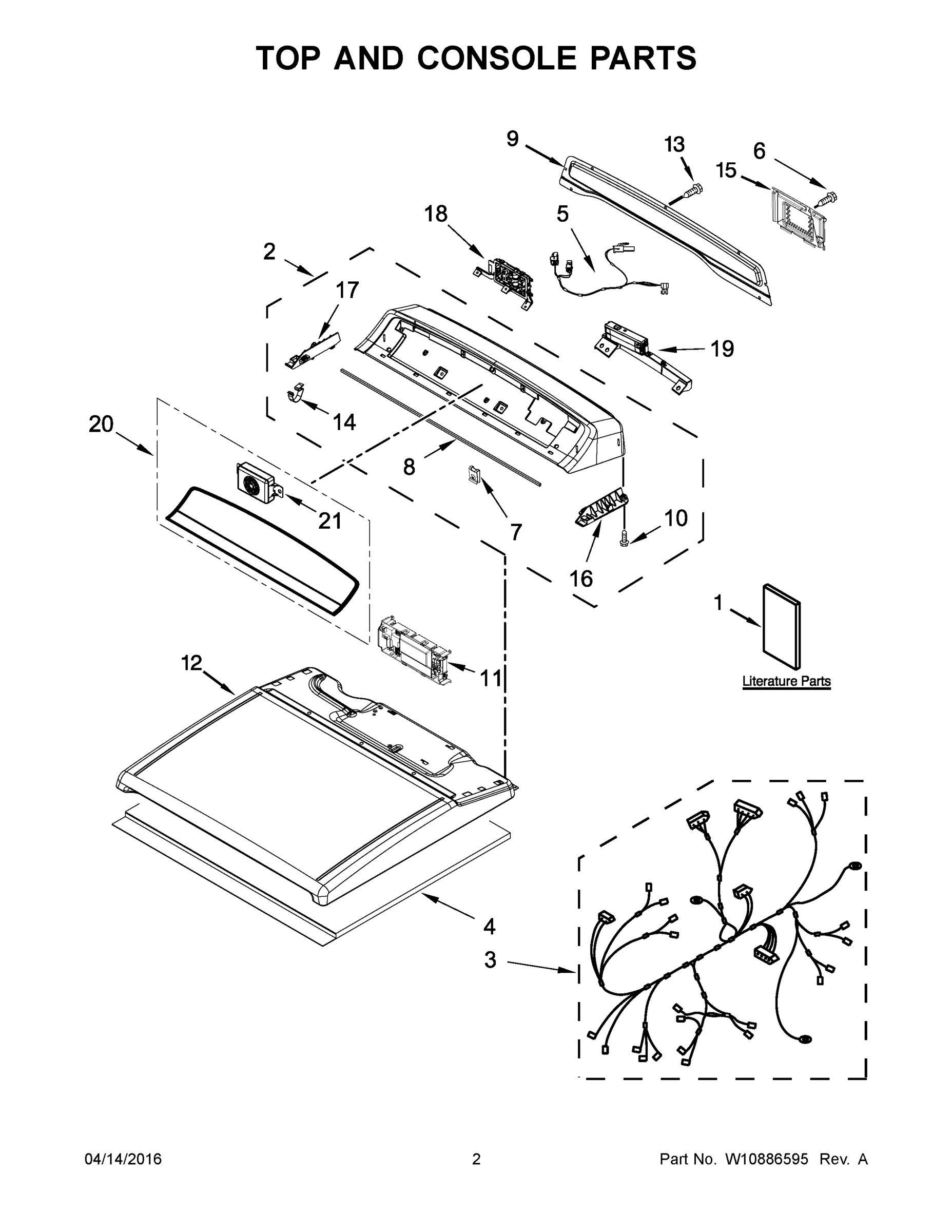 02 - TOP AND CONSOLE PARTS