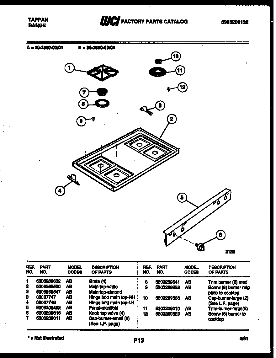 03 - COOKTOP PARTS