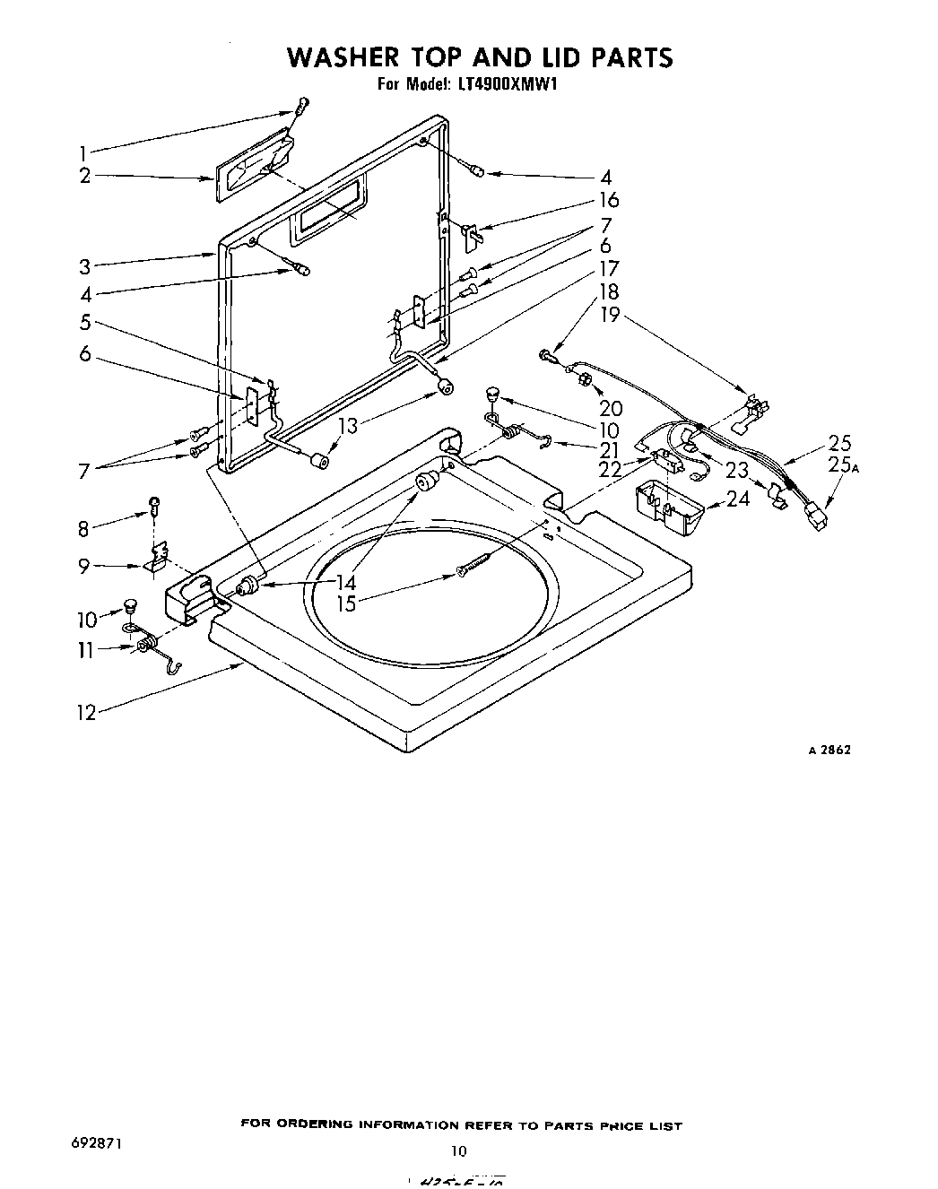 07 - WASHER TOP AND LID