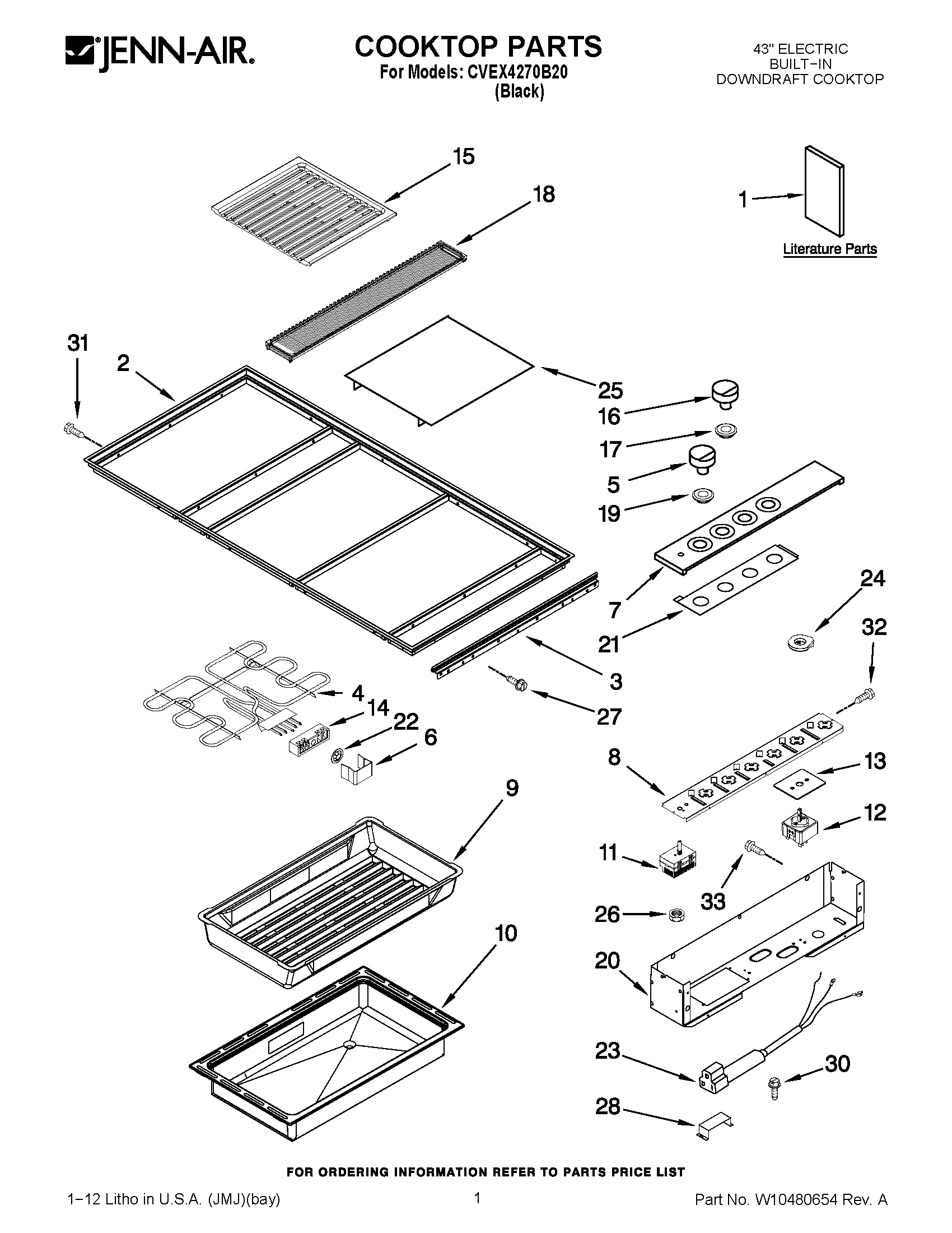 01 - COOKTOP PARTS