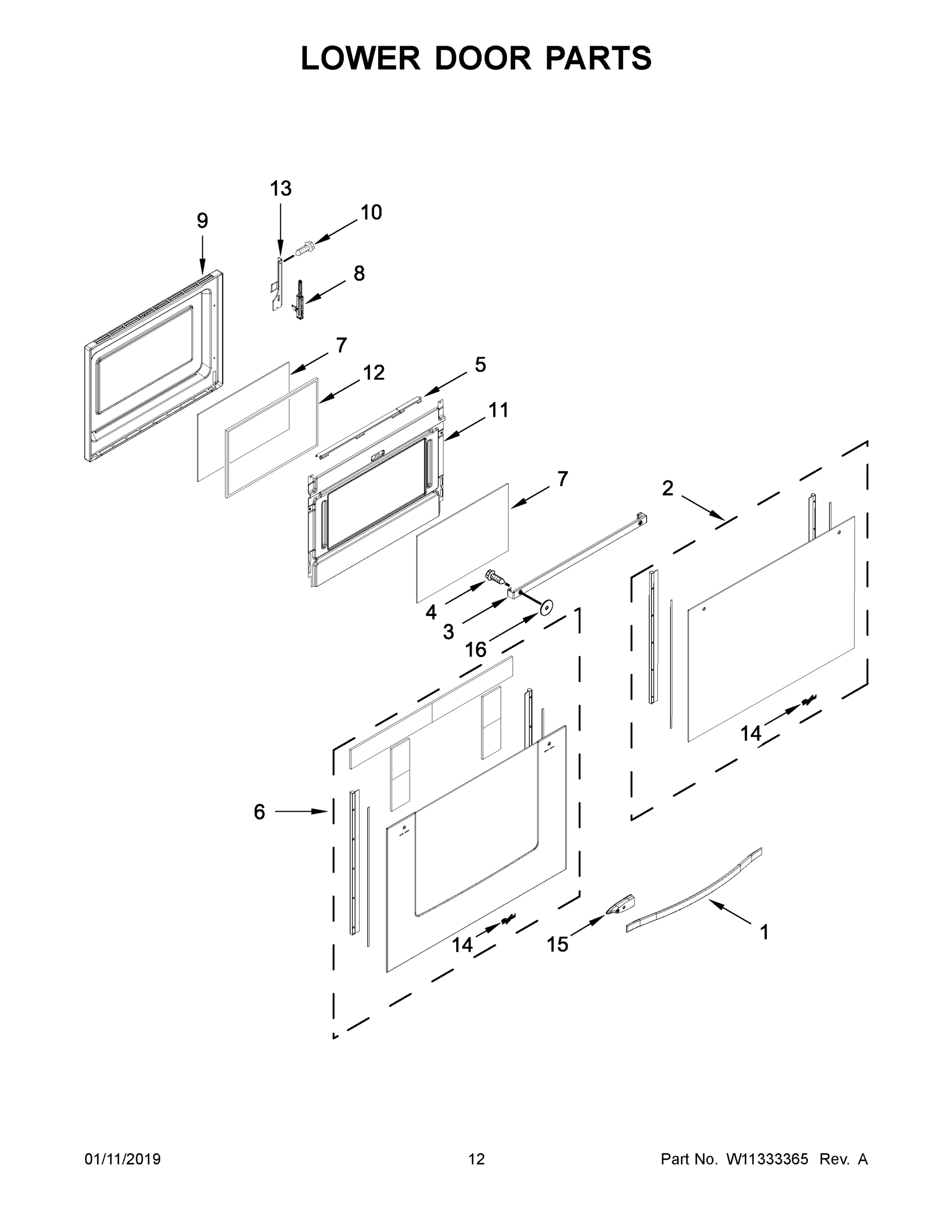 07 - LOWER DOOR PARTS