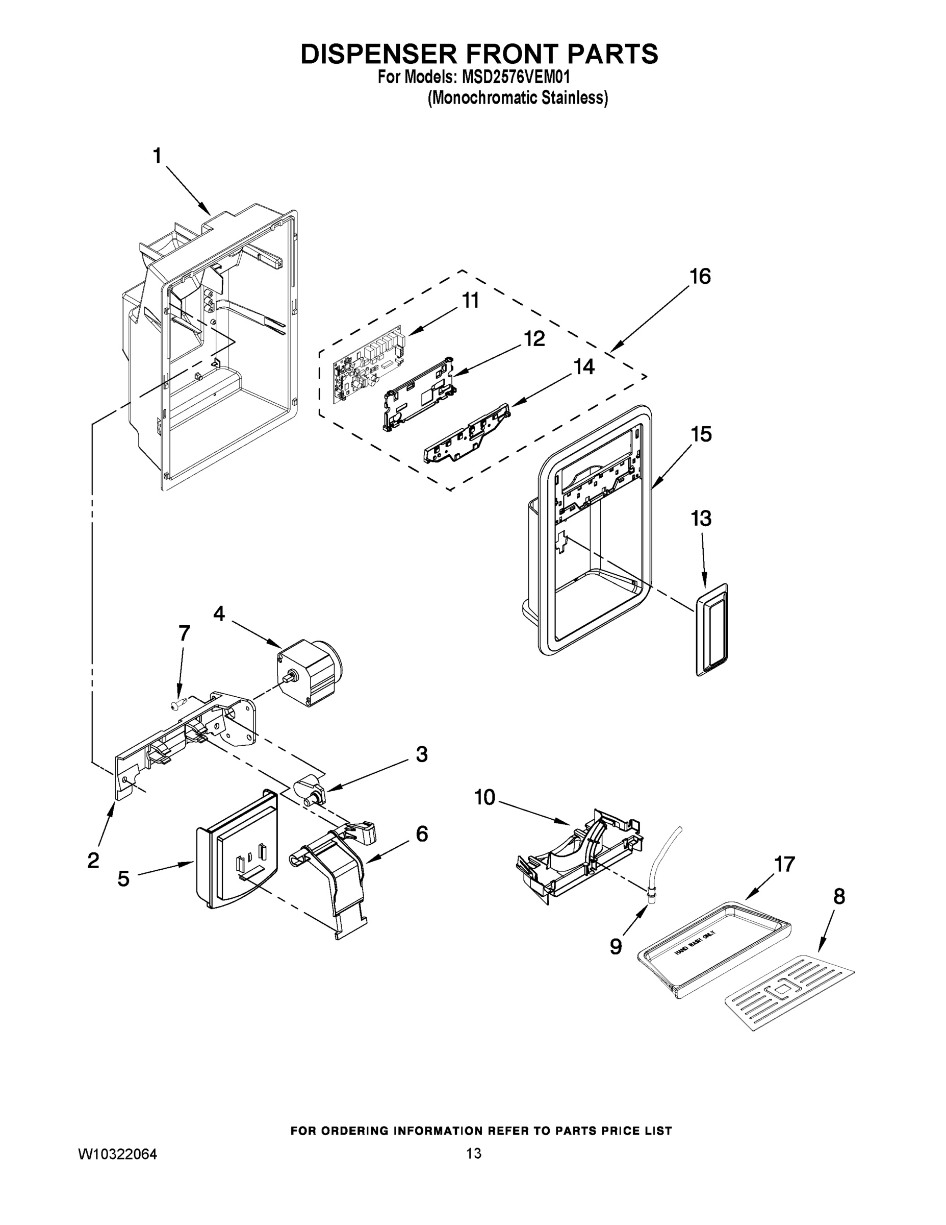08 - DISPENSER FRONT PARTS