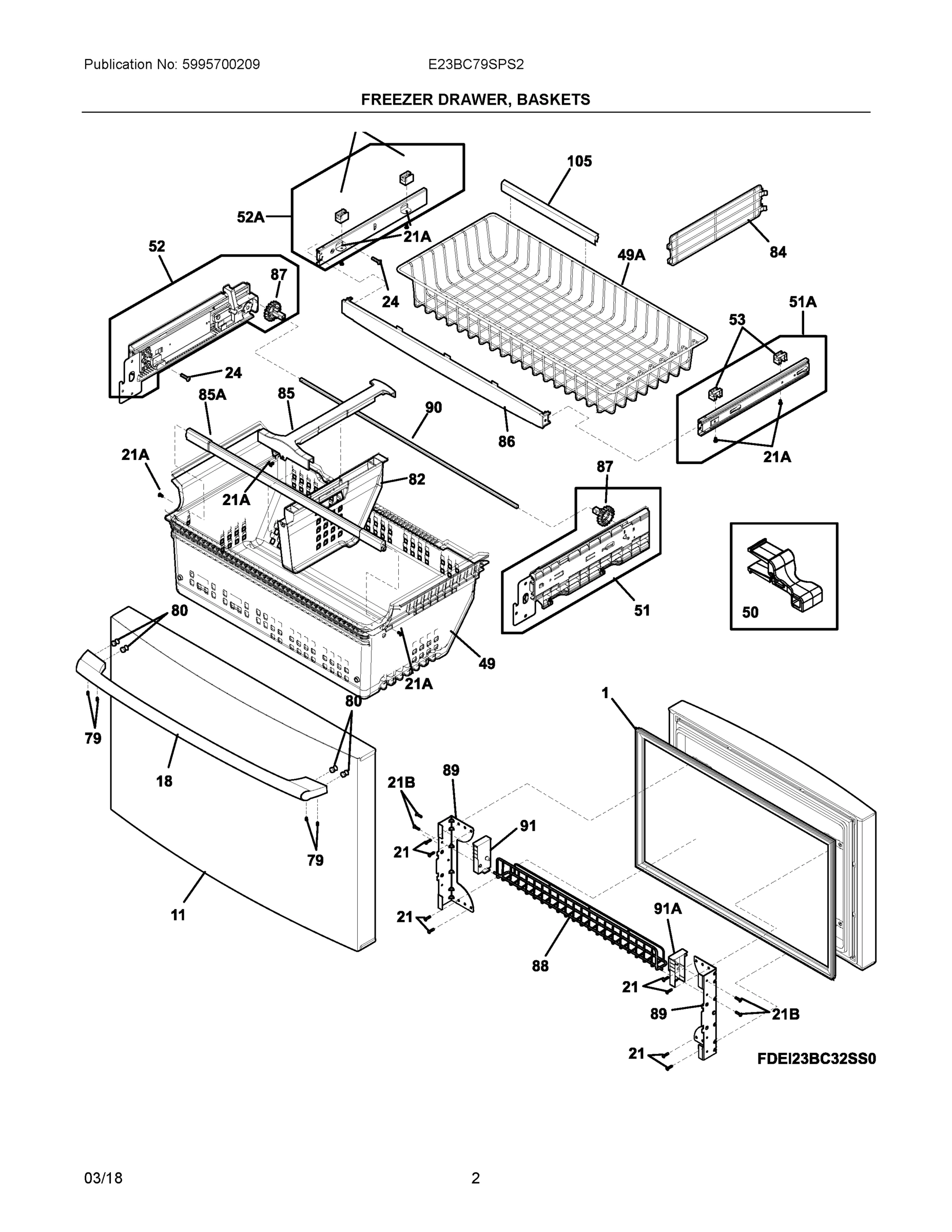 02 - FREEZER DRAWER, BASKETS