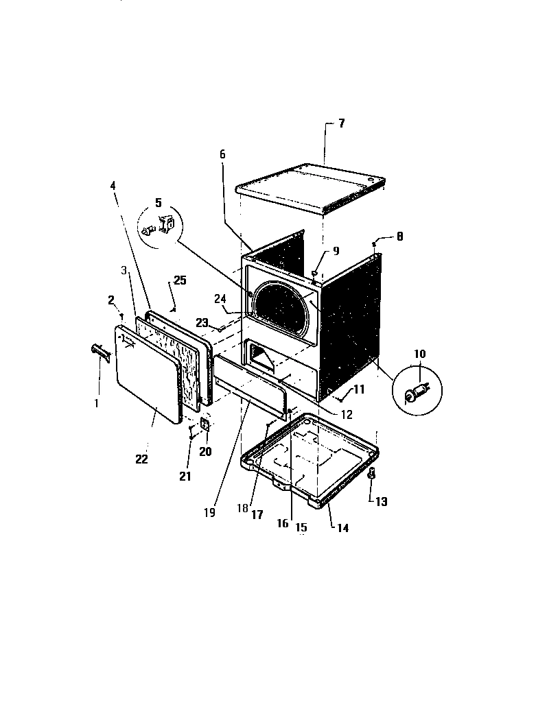 03 - CABINET, TOP PANEL, DOOR, BASE