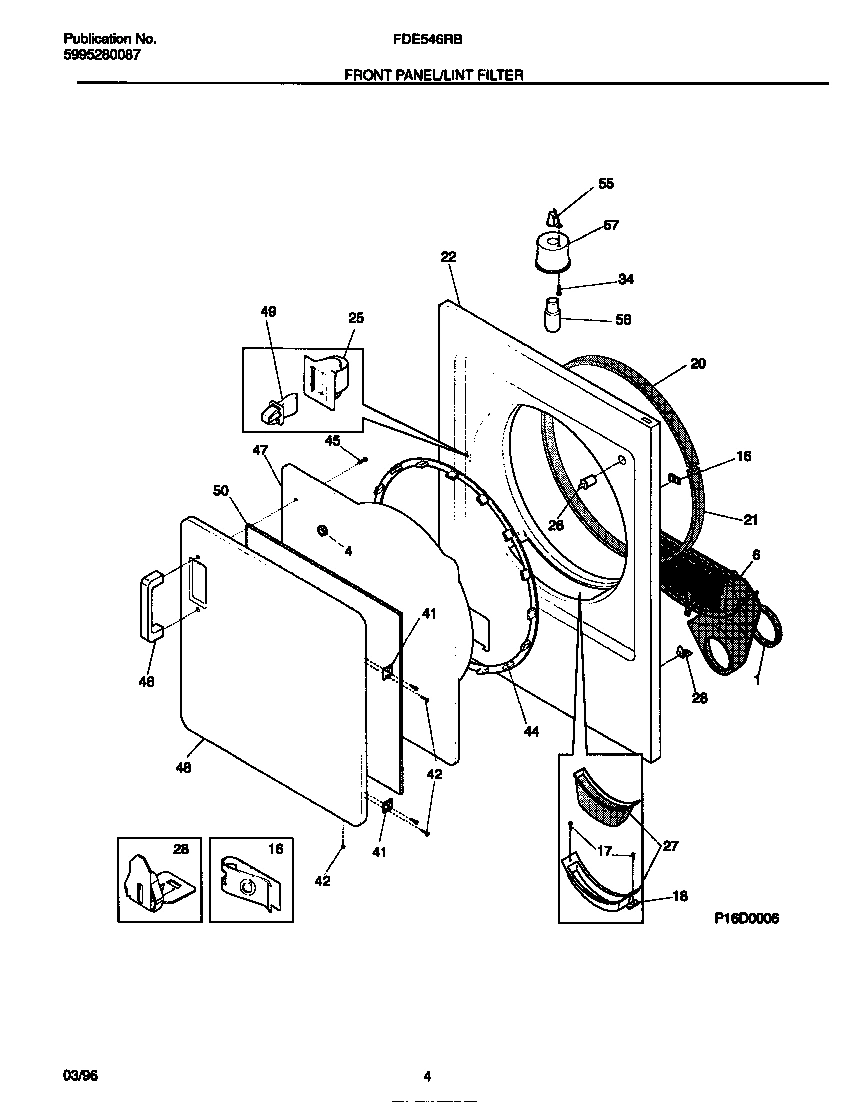03 - FRONT PANEL/LINT FILTER