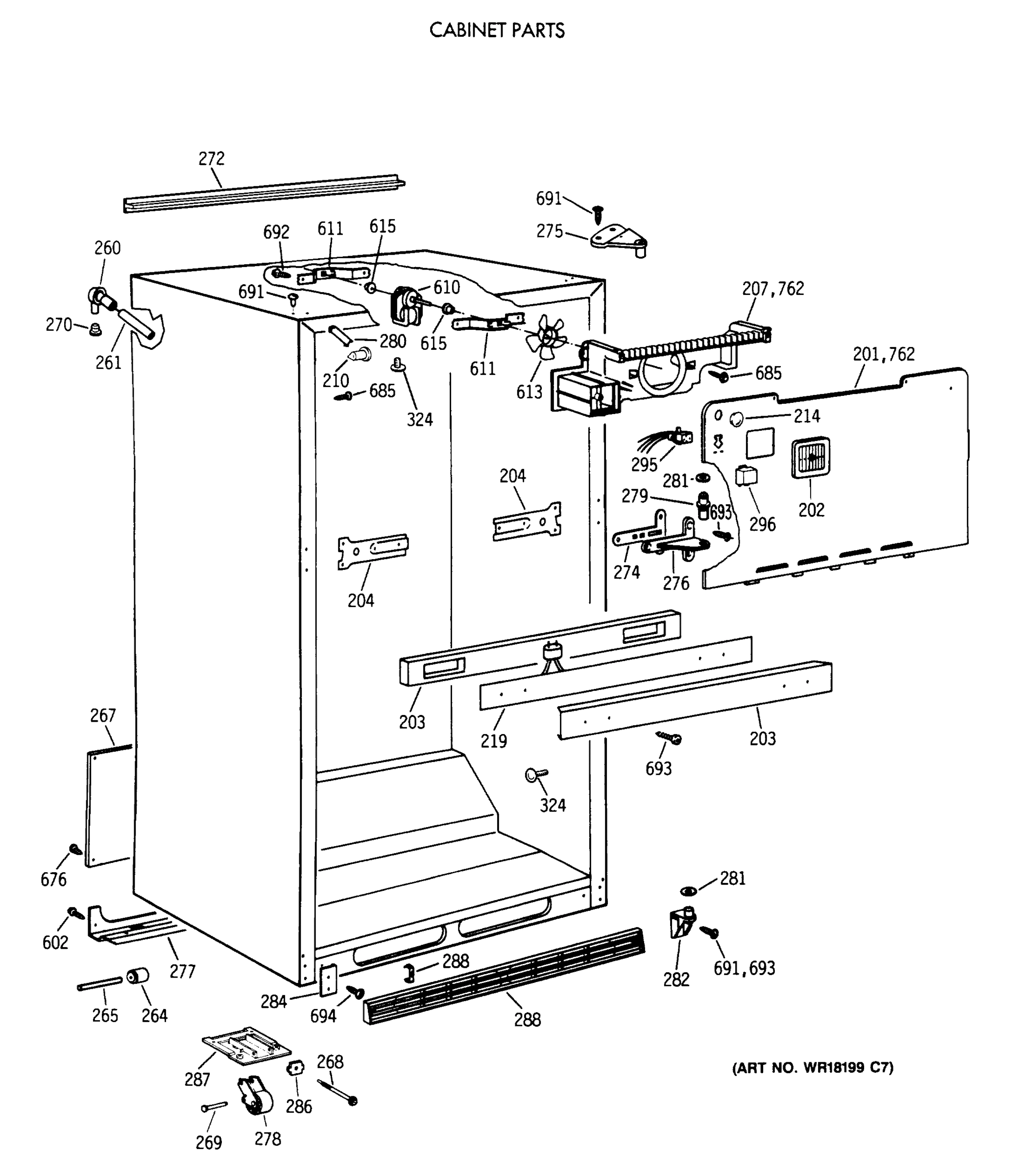 CABINET PARTS