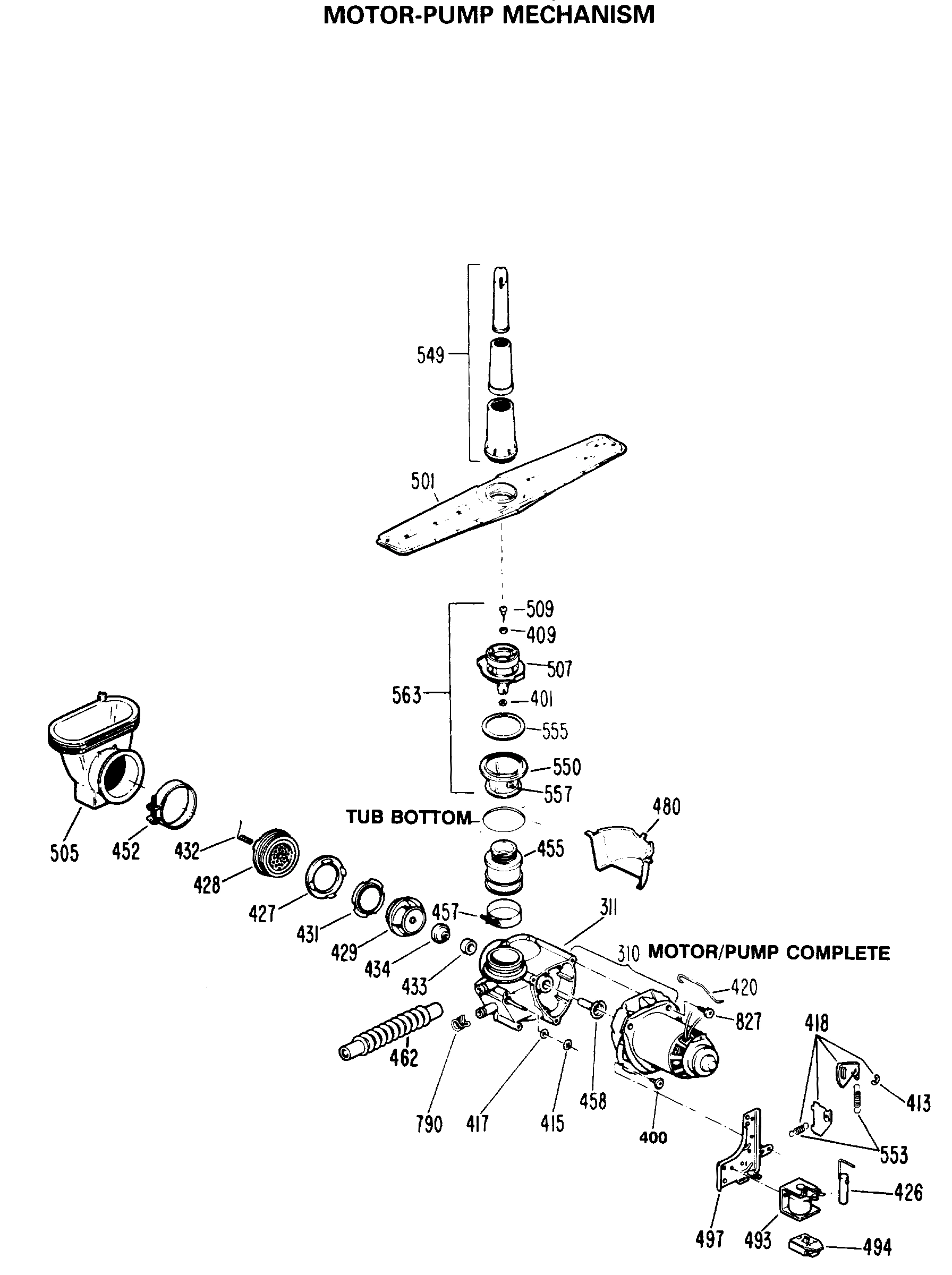 MOTOR-PUMP MECHANISM