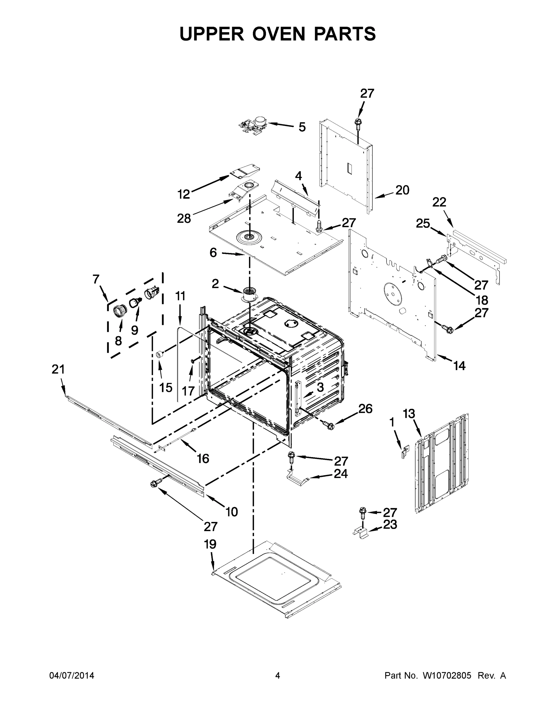 03 - UPPER OVEN PARTS
