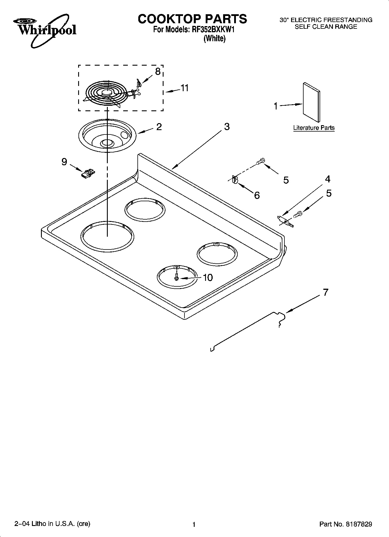 01 - COOKTOP PARTS