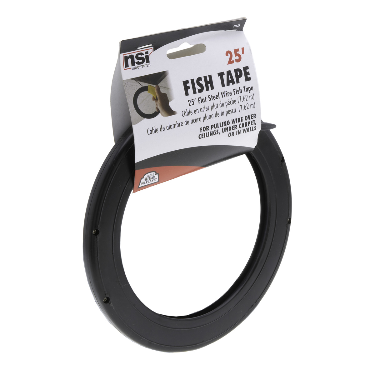 Fish Tape 25 Feet 1/4 X 0.031 - NSI Industries