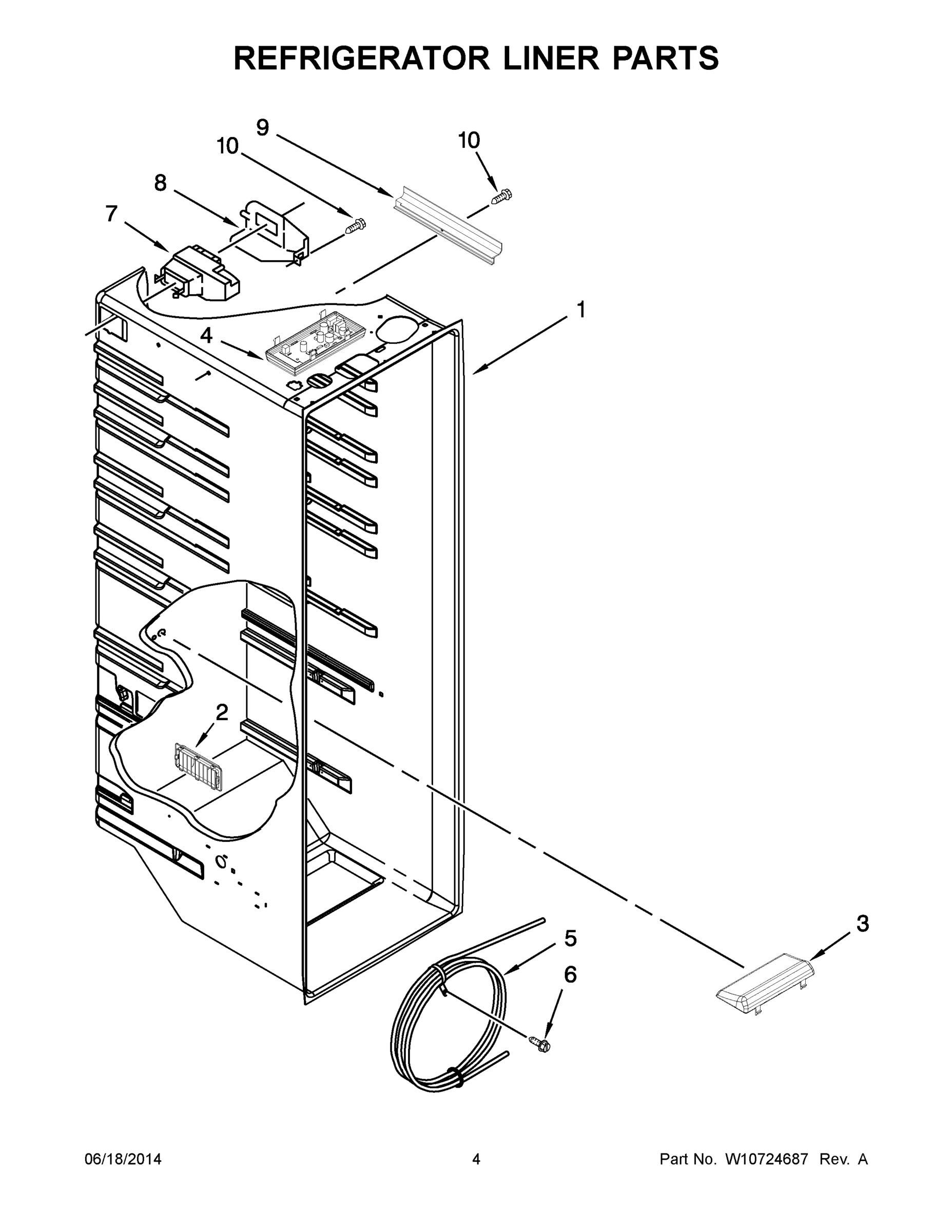 03 - REFRIGERATOR LINER PARTS