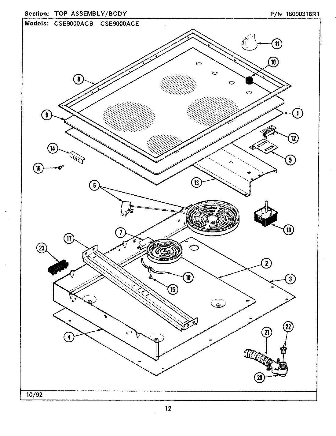 01 - TOP ASSEMBLY & BODY (SERIES 00-09)