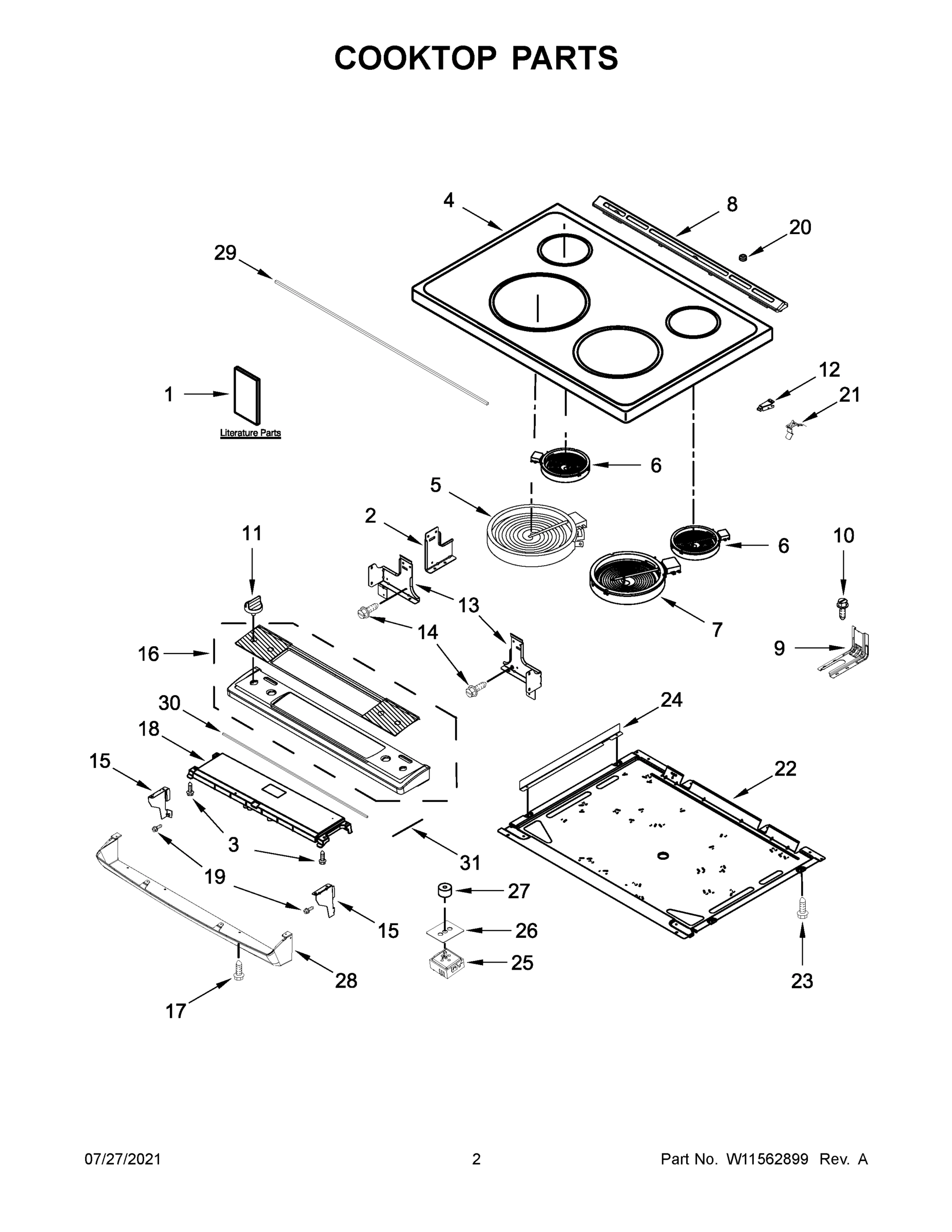 02 - COOKTOP PARTS