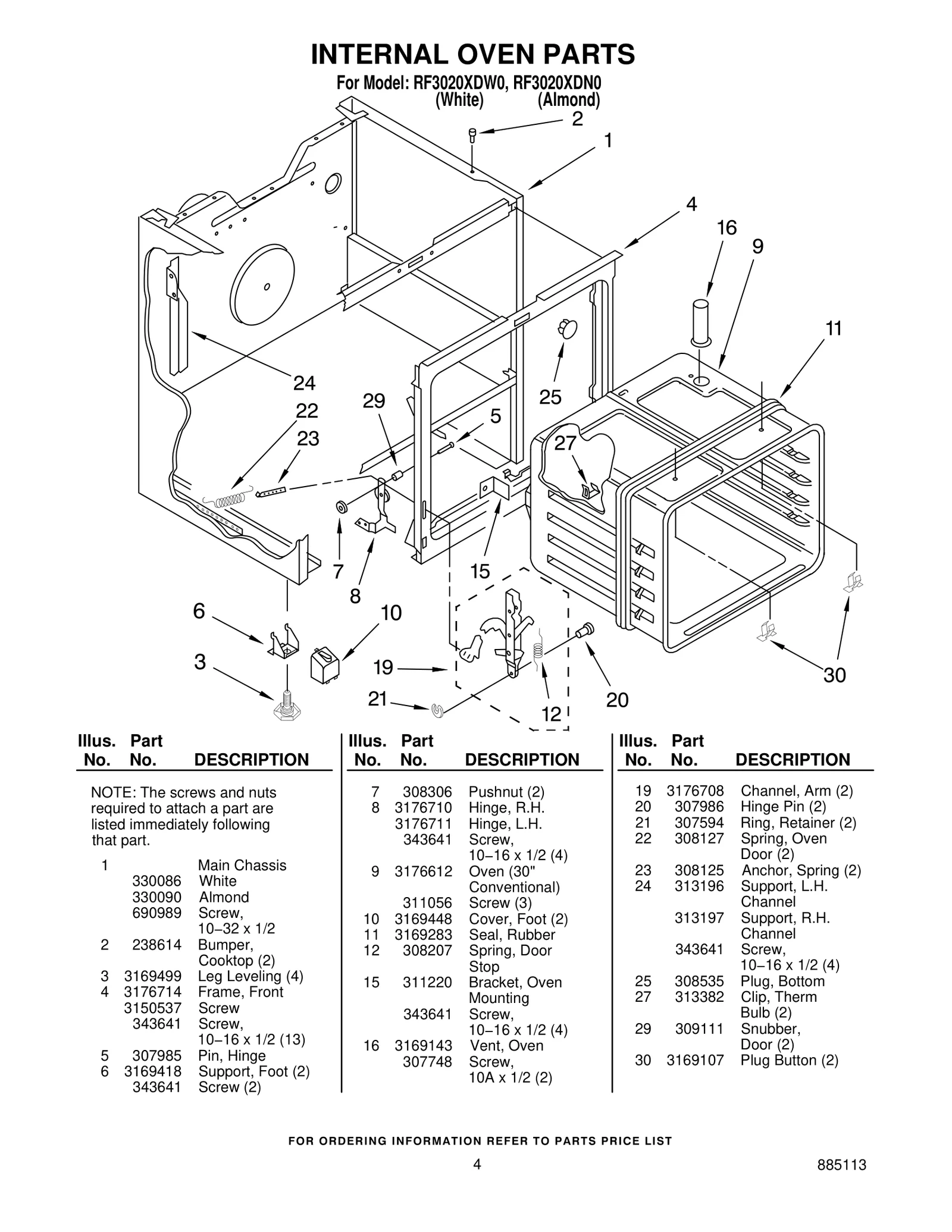 INTERNAL OVEN PARTS
