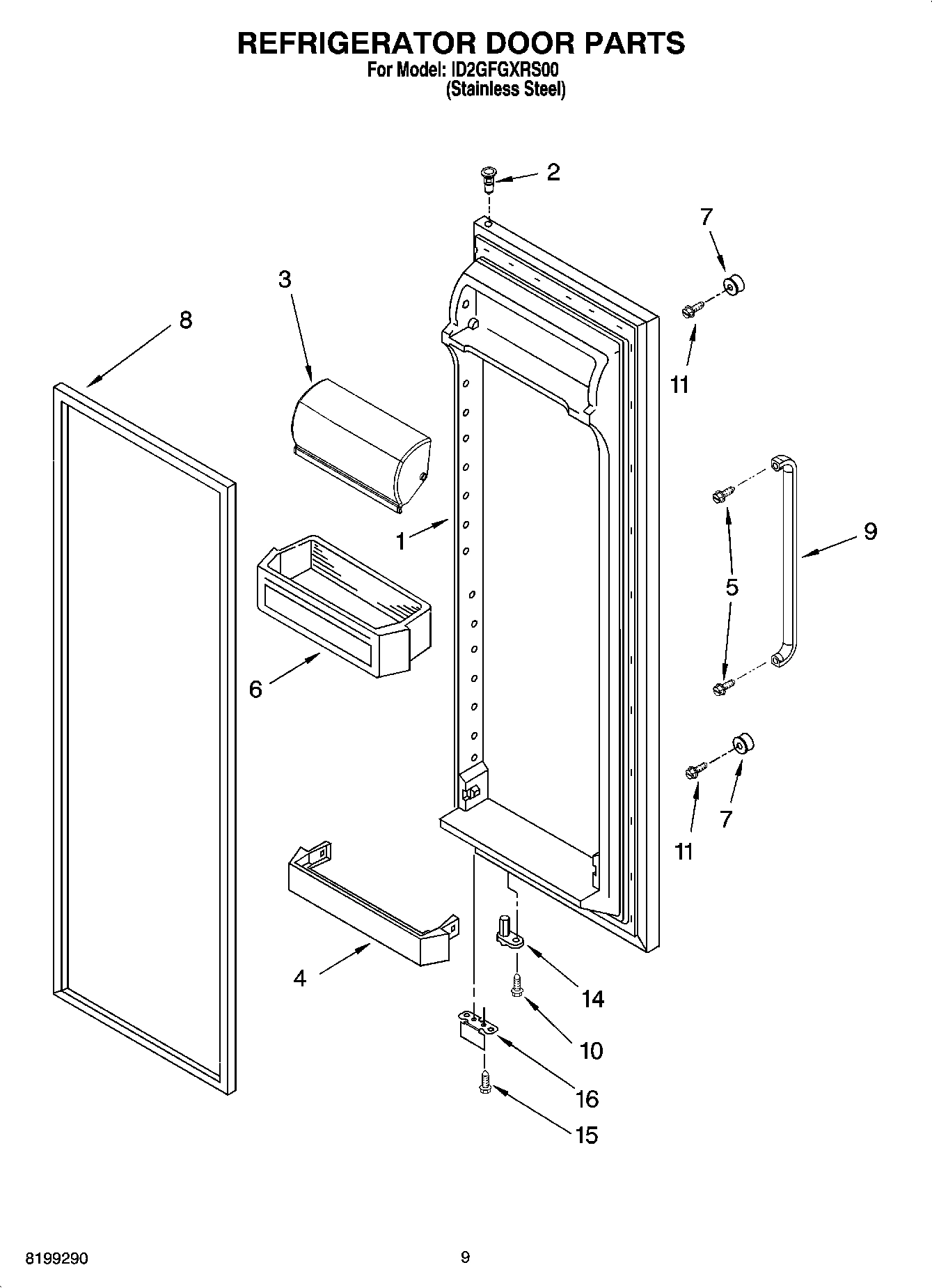 07 - REFRIGERATOR DOOR PARTS