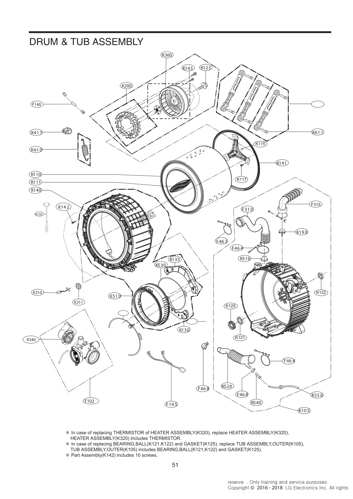 DRUM & TUB ASSEMBLY