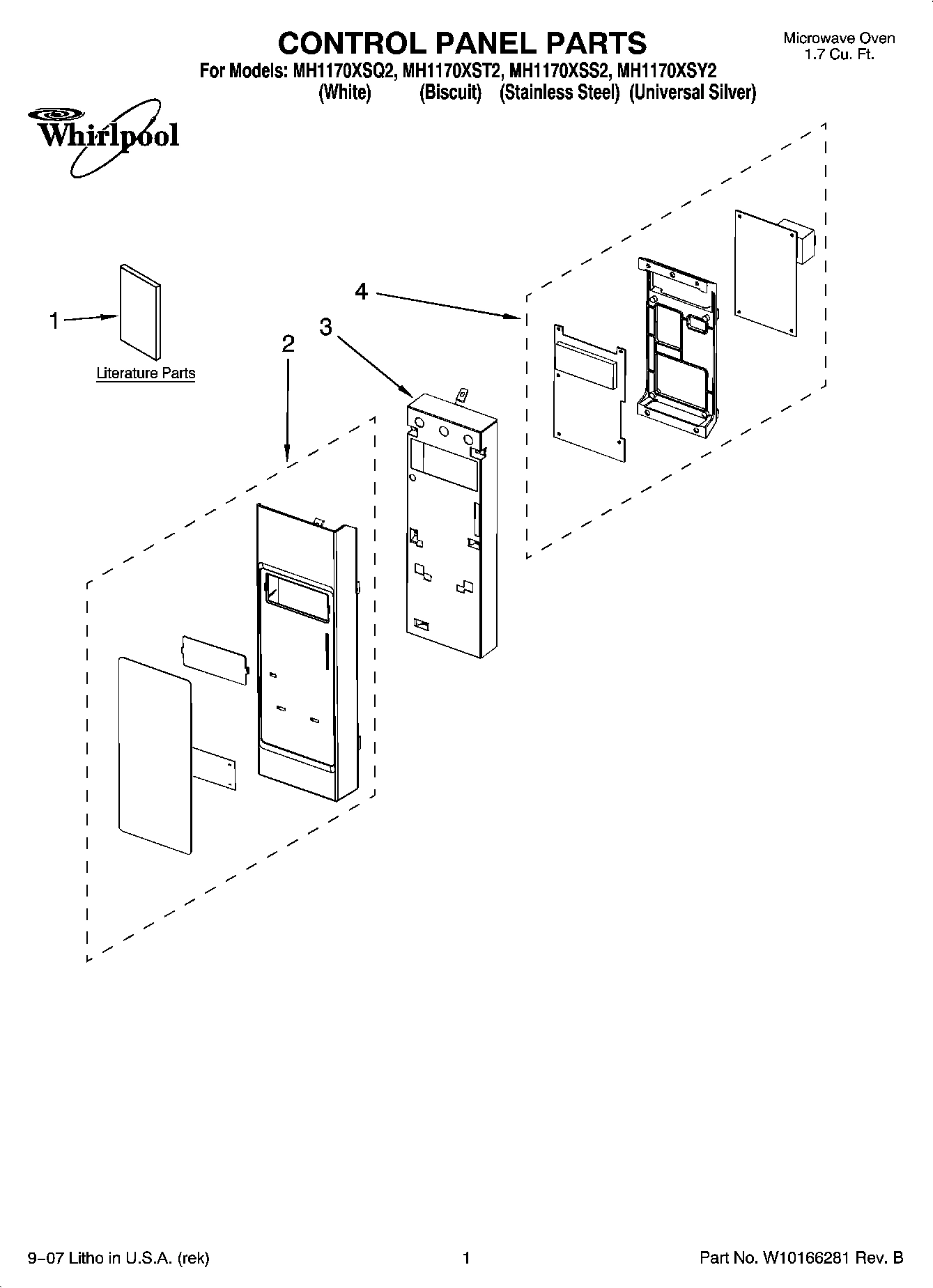 01 - CONTROL PANEL PARTS