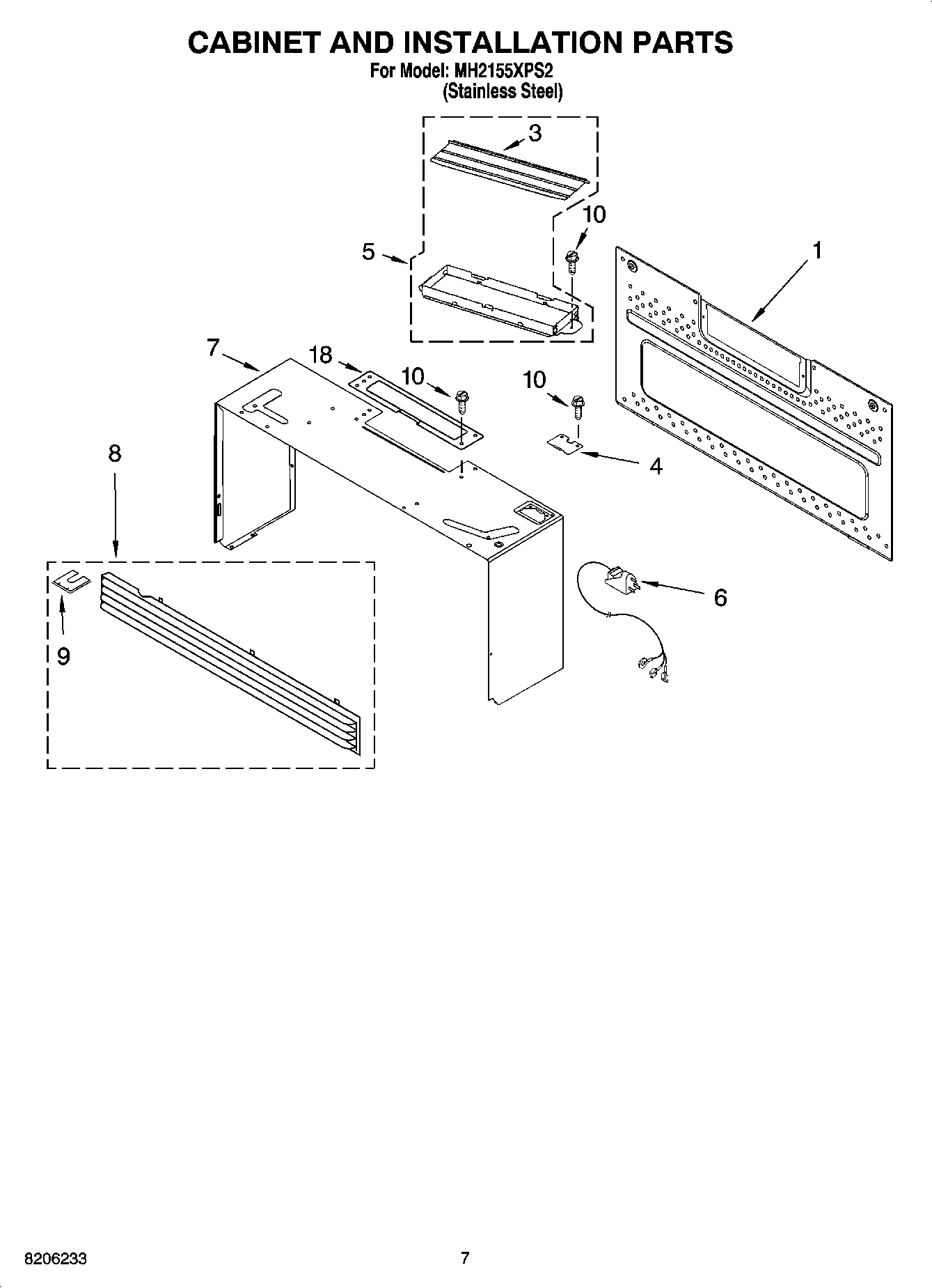 06 - CABINET AND INSTALLATION PARTS