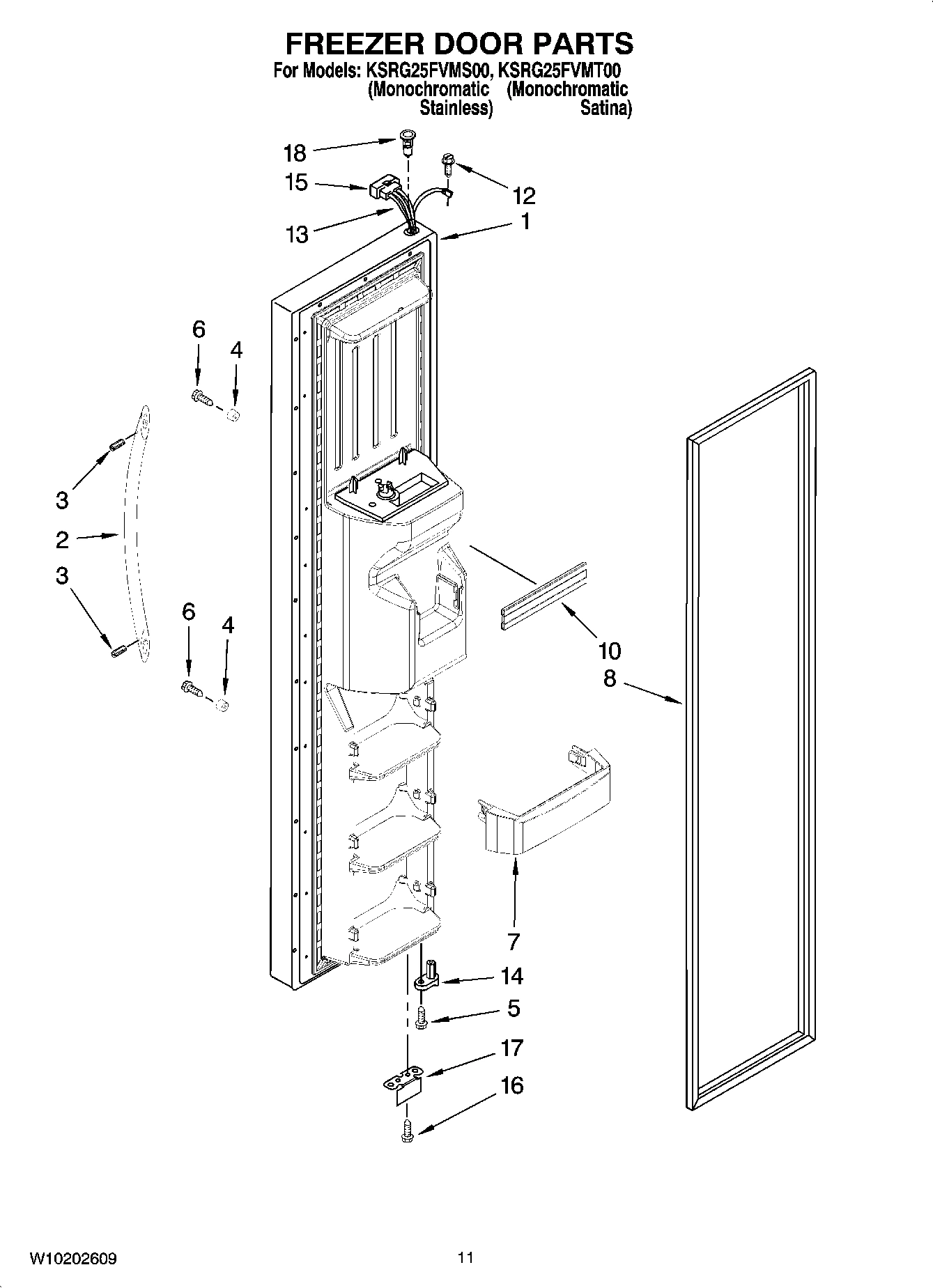 07 - FREEZER DOOR PARTS