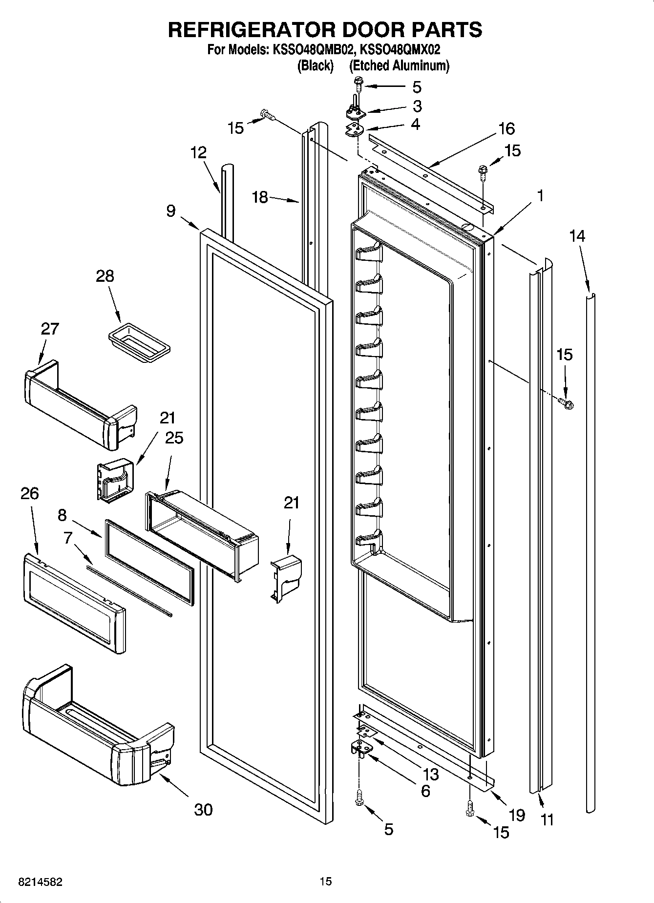 10 - REFRIGERATOR DOOR PARTS