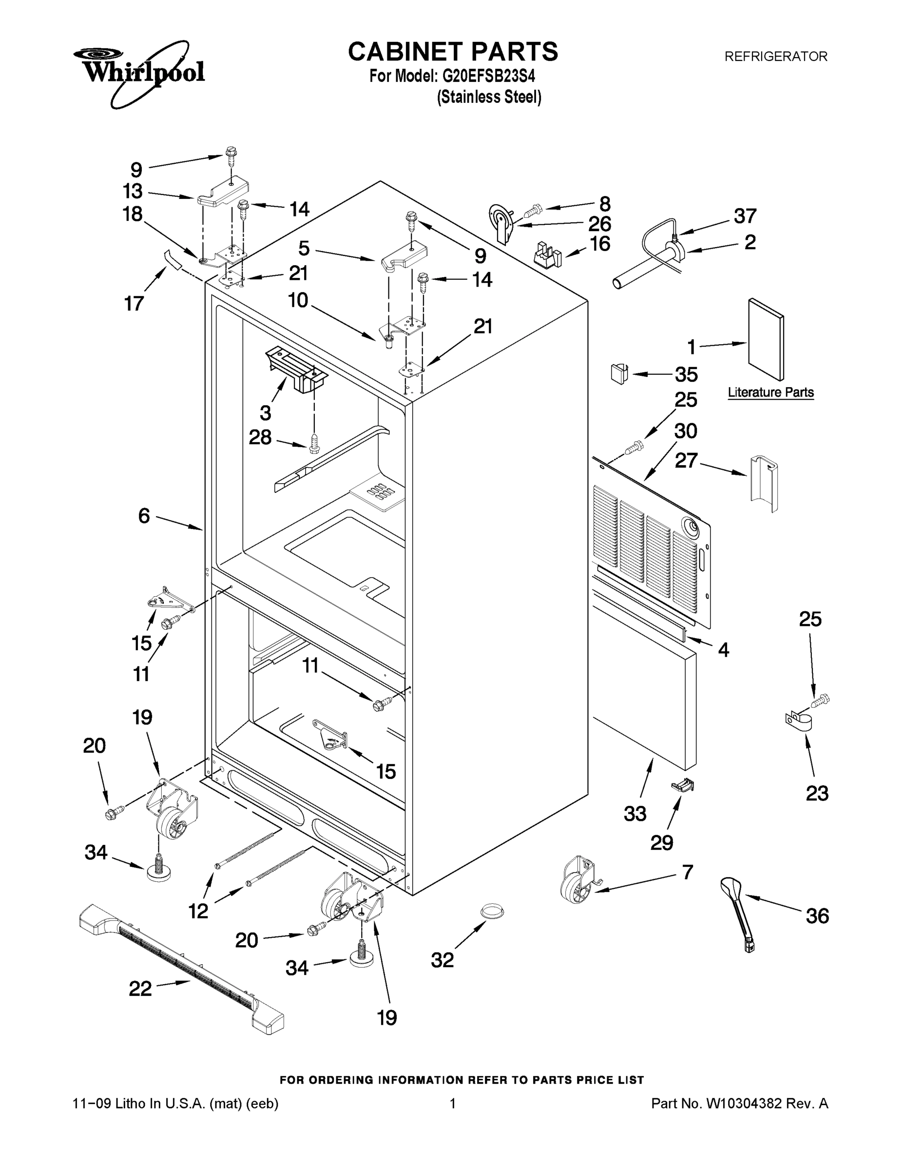 01 - CABINET PARTS