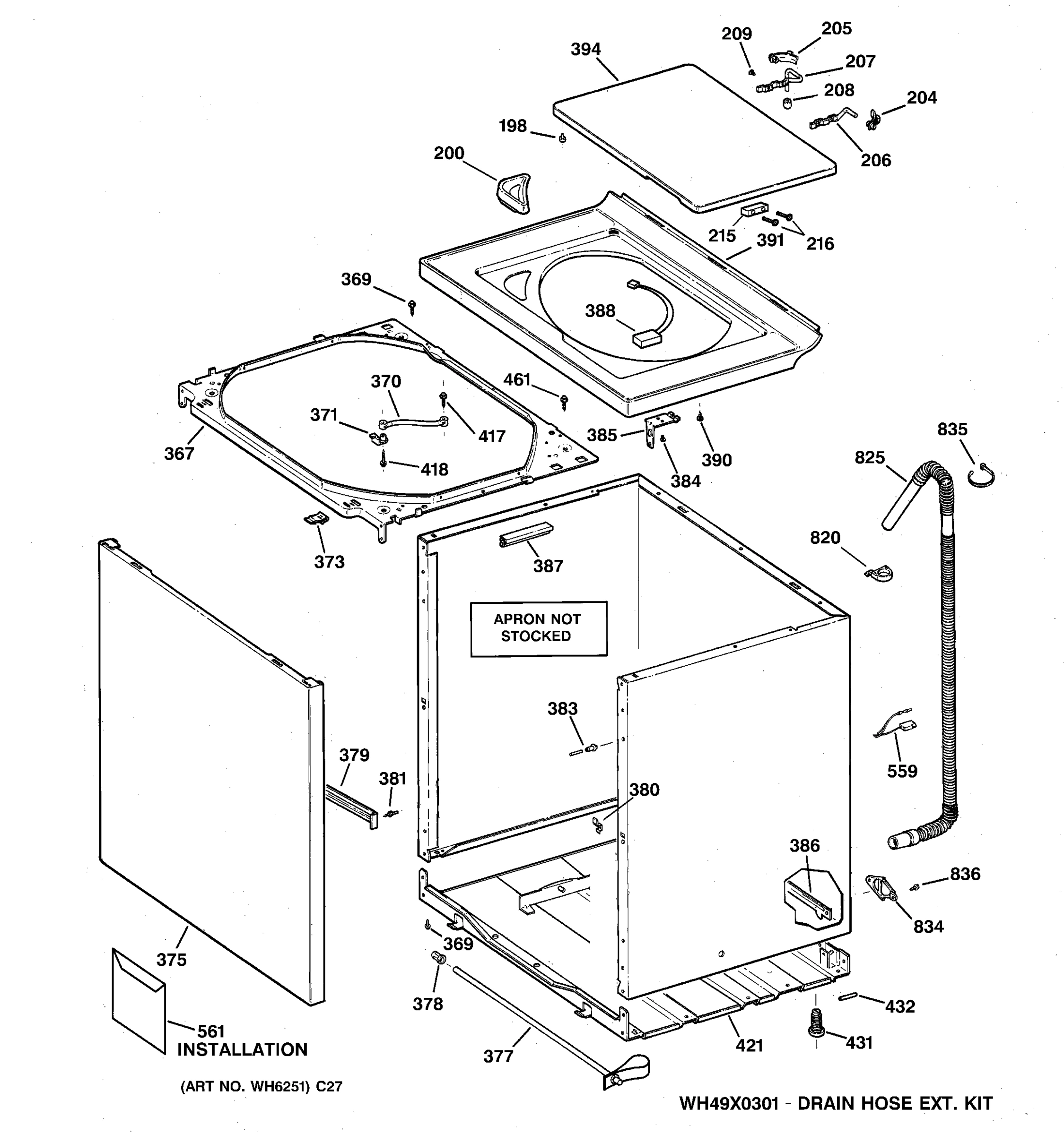CABINET, COVER & FRONT PANEL