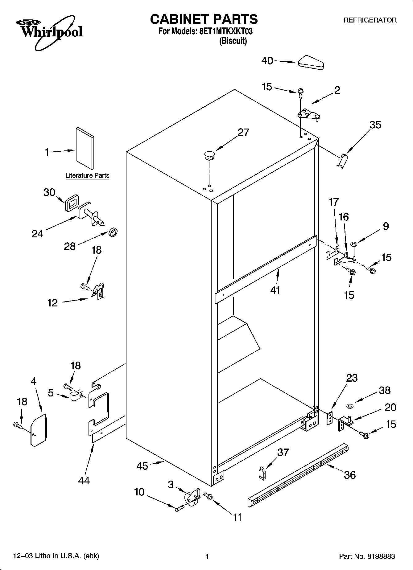 01 - CABINET PARTS