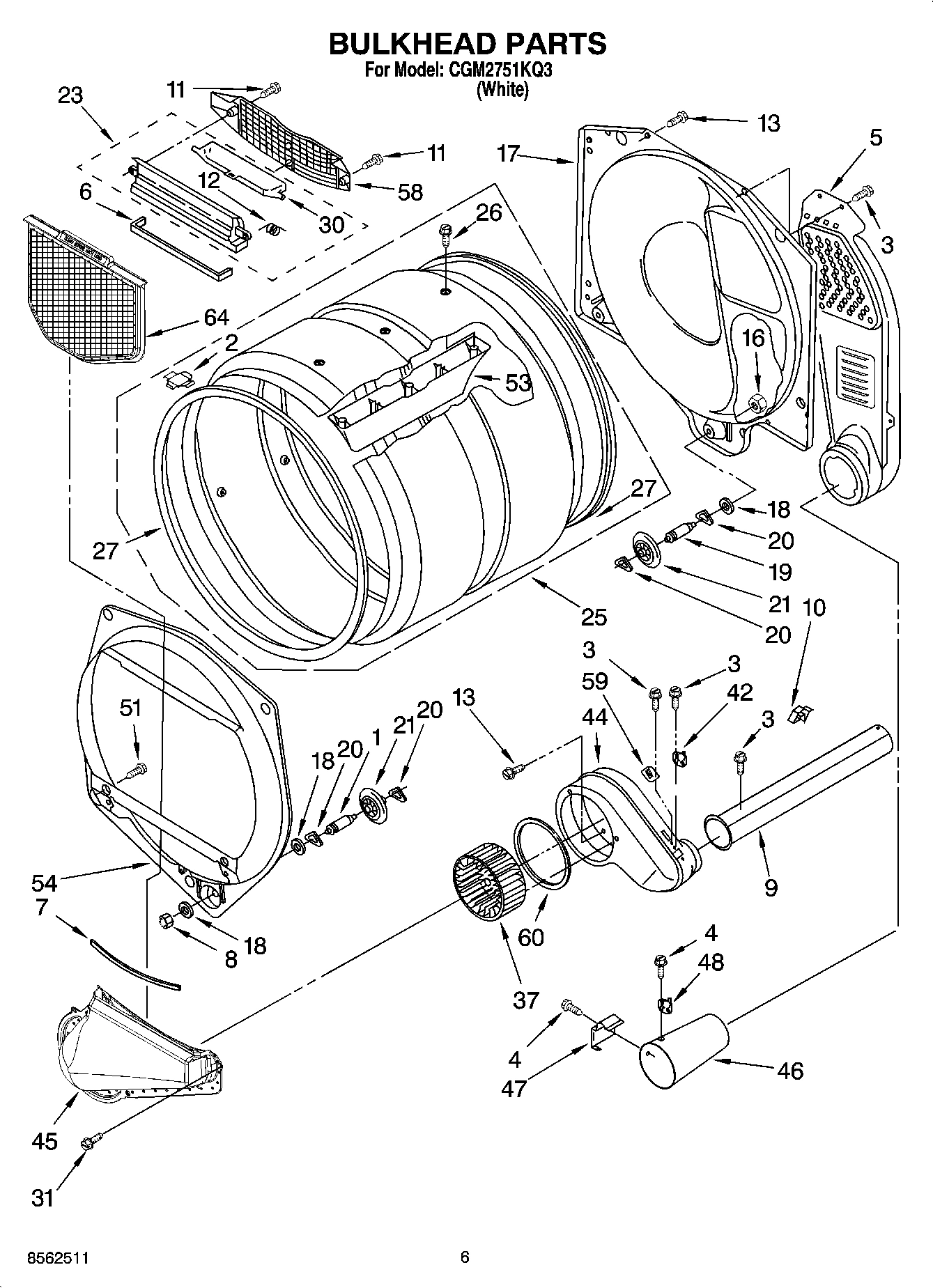 03 - BULKHEAD PARTS AND OPTIONAL PARTS ( NOT INCLUDED )