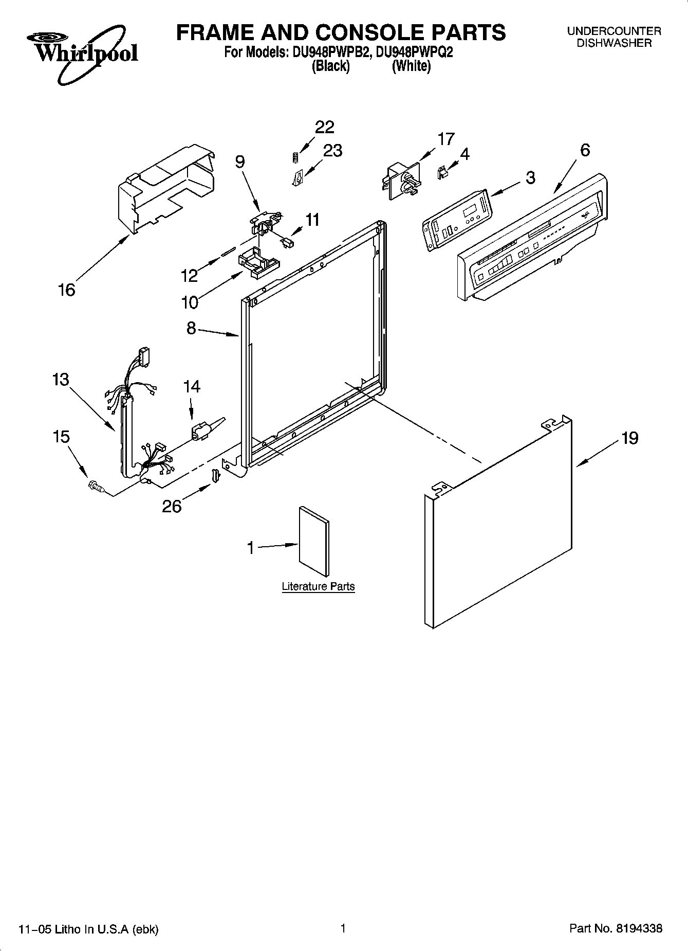 01 - FRAME AND CONSOLE PARTS