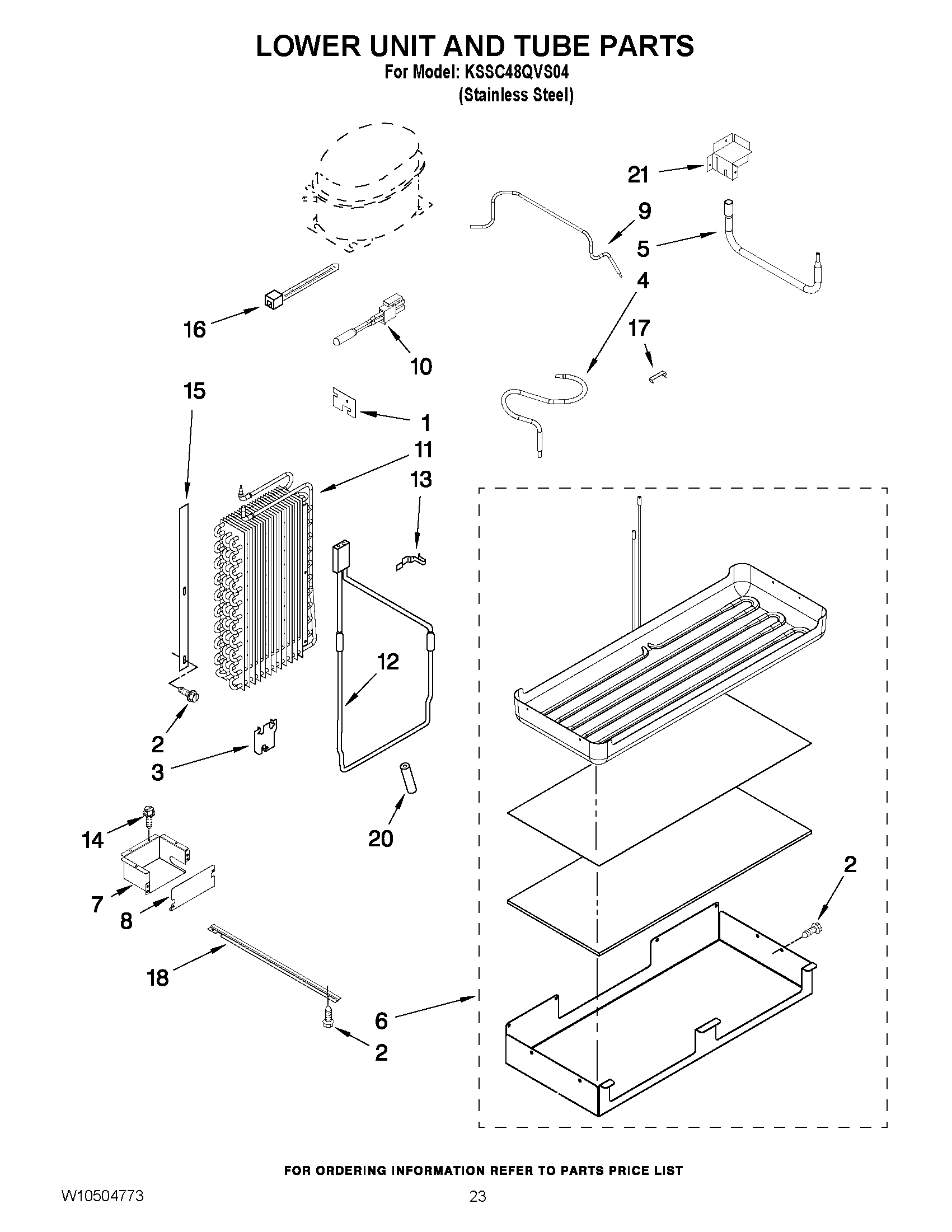 14 - LOWER UNIT AND TUBE PARTS