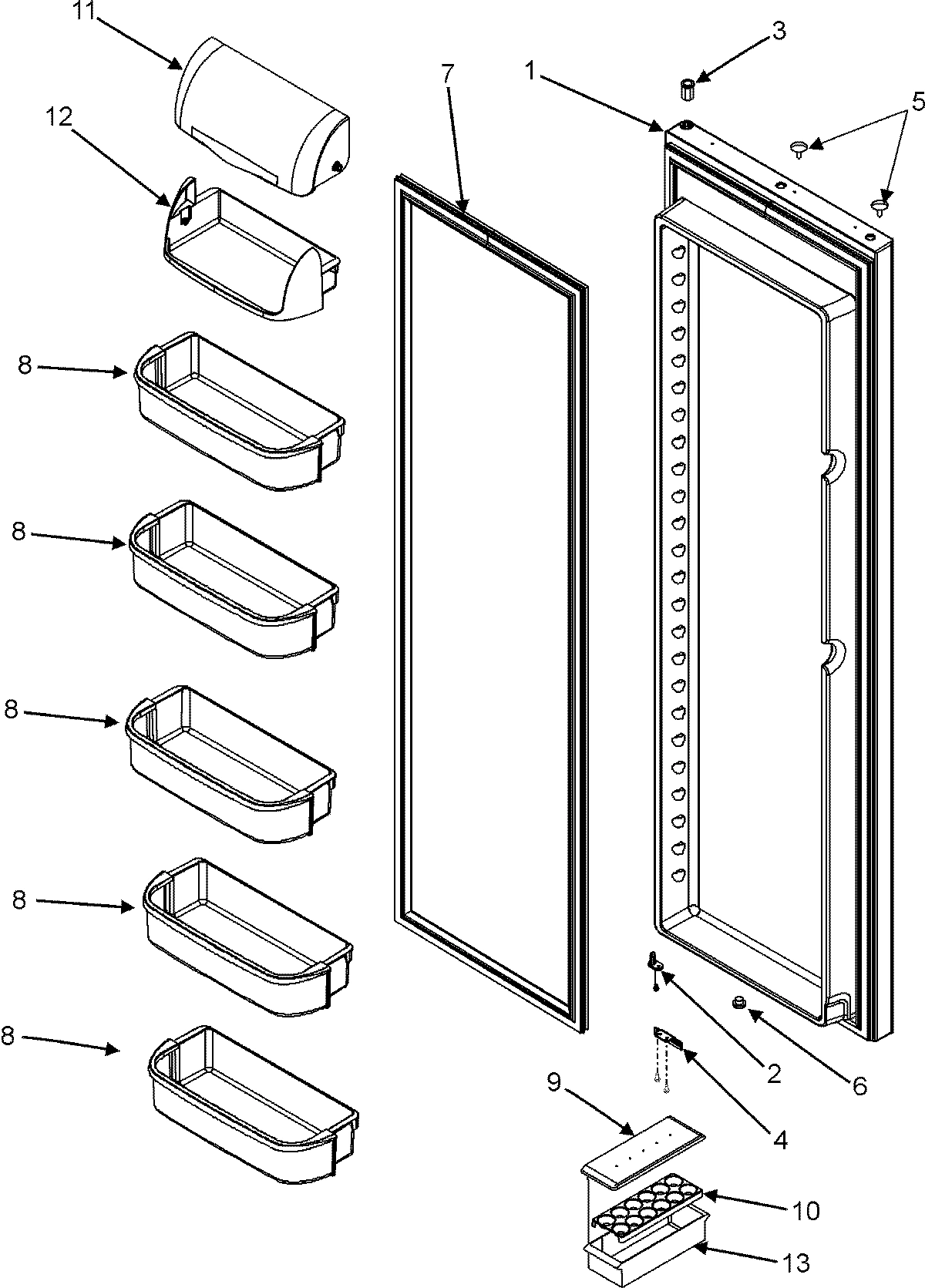 12 - REFRIGERATOR DOOR