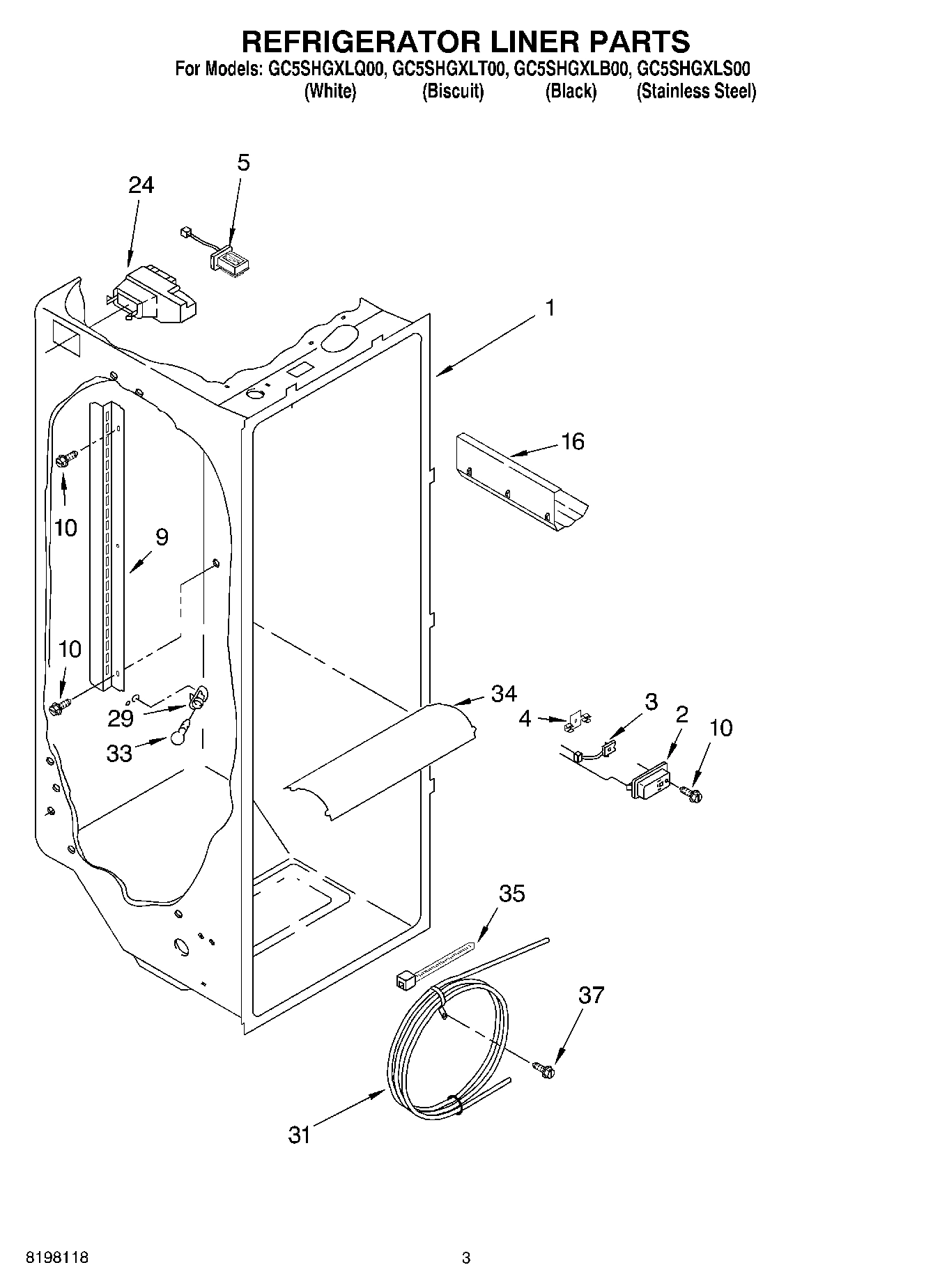 02 - REFRIGERATOR LINER