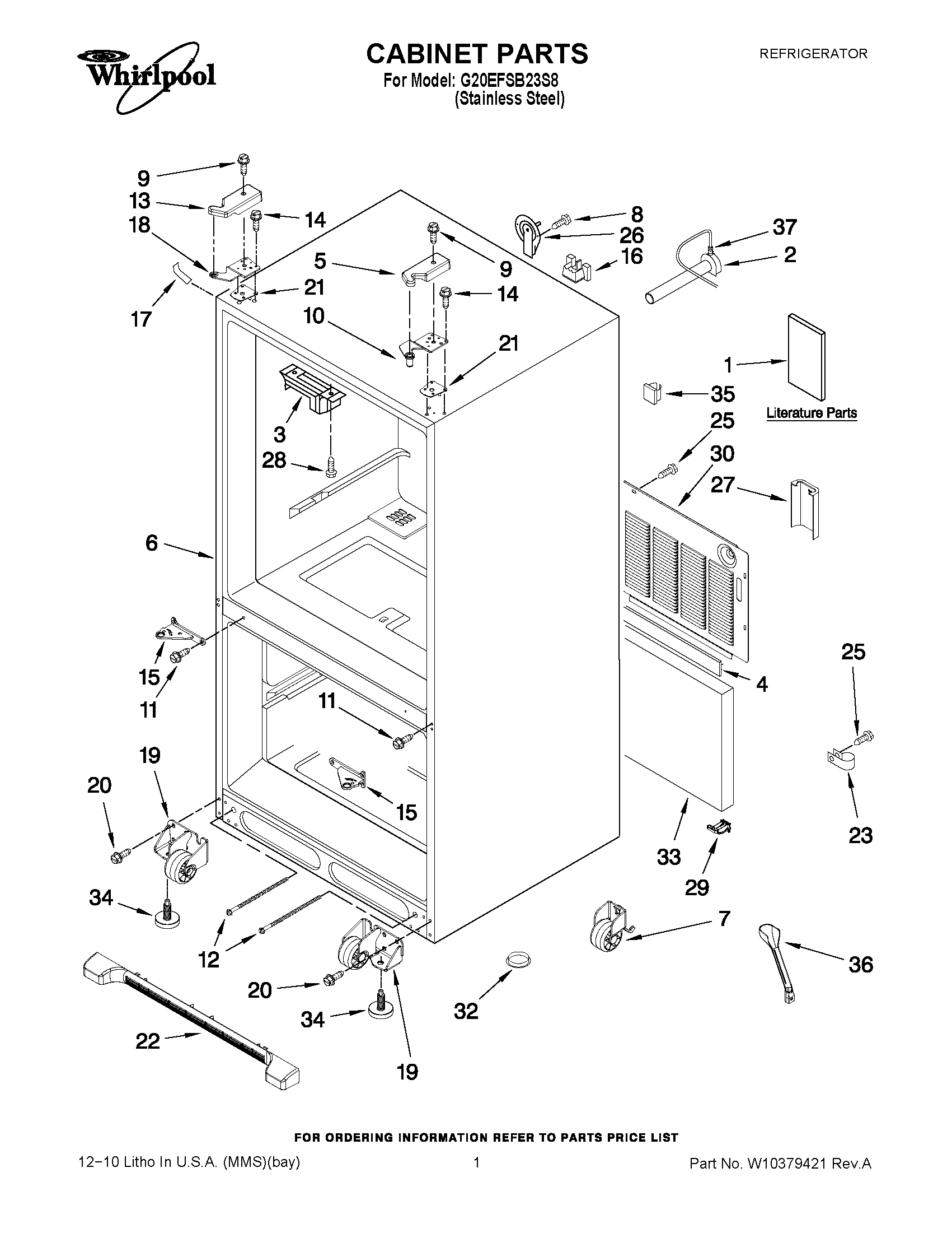 01 - CABINET PARTS